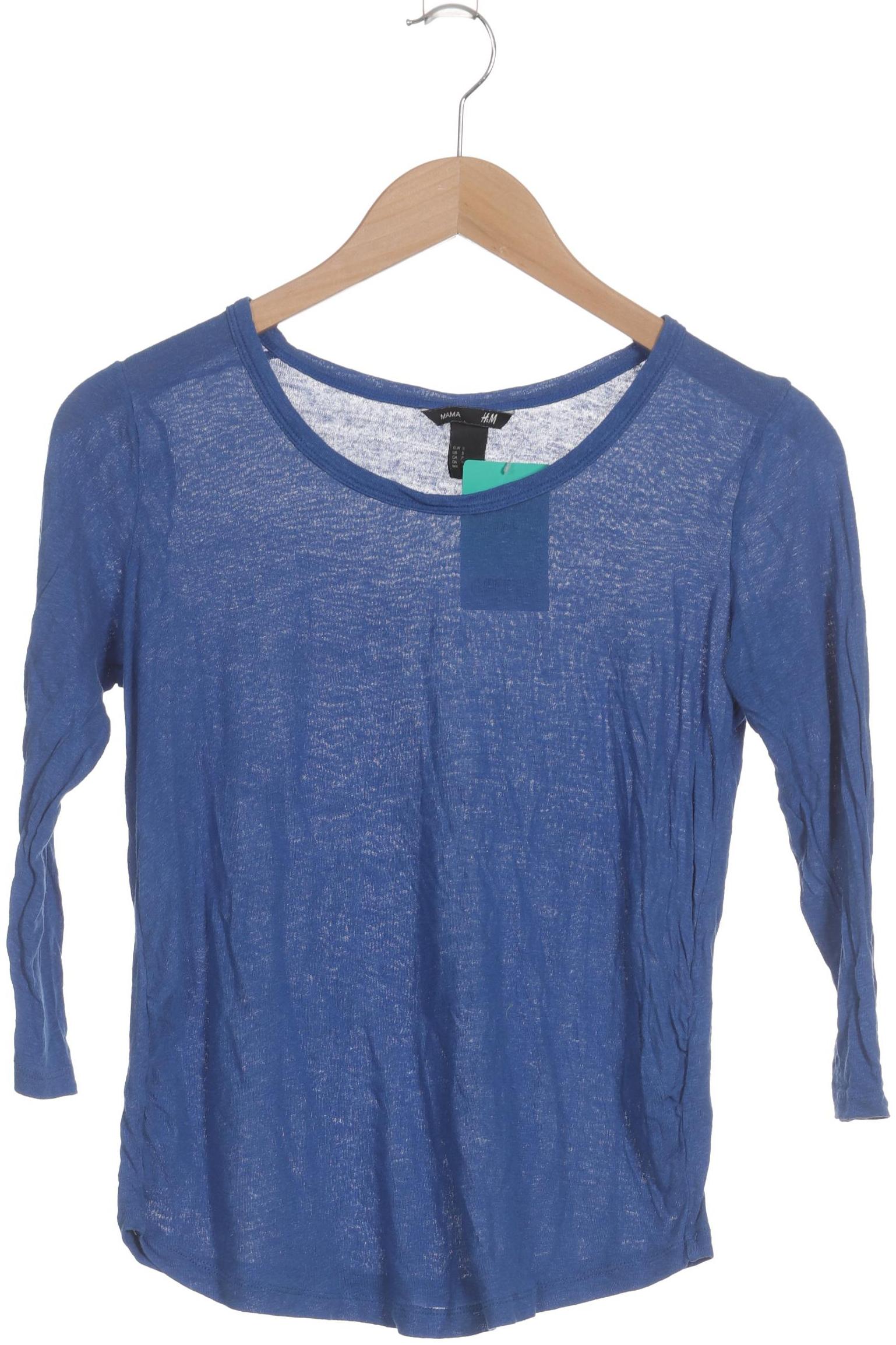 

H&M Mama Damen Langarmshirt, blau, Gr. 36