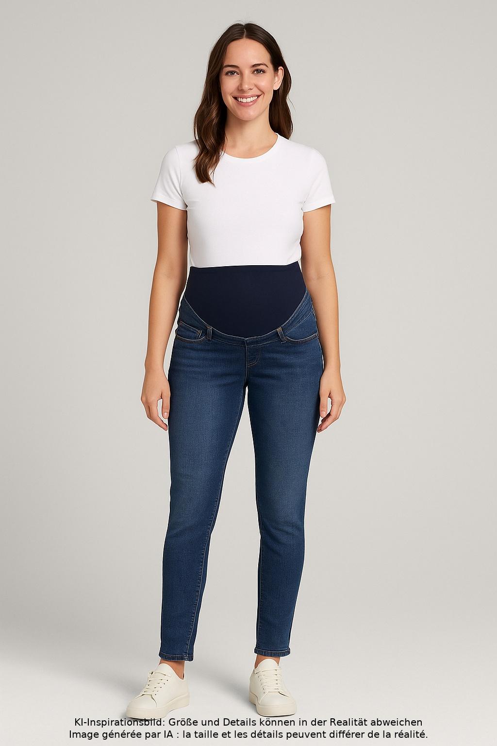 

H&M Mama Damen Jeans, blau, Gr. 0