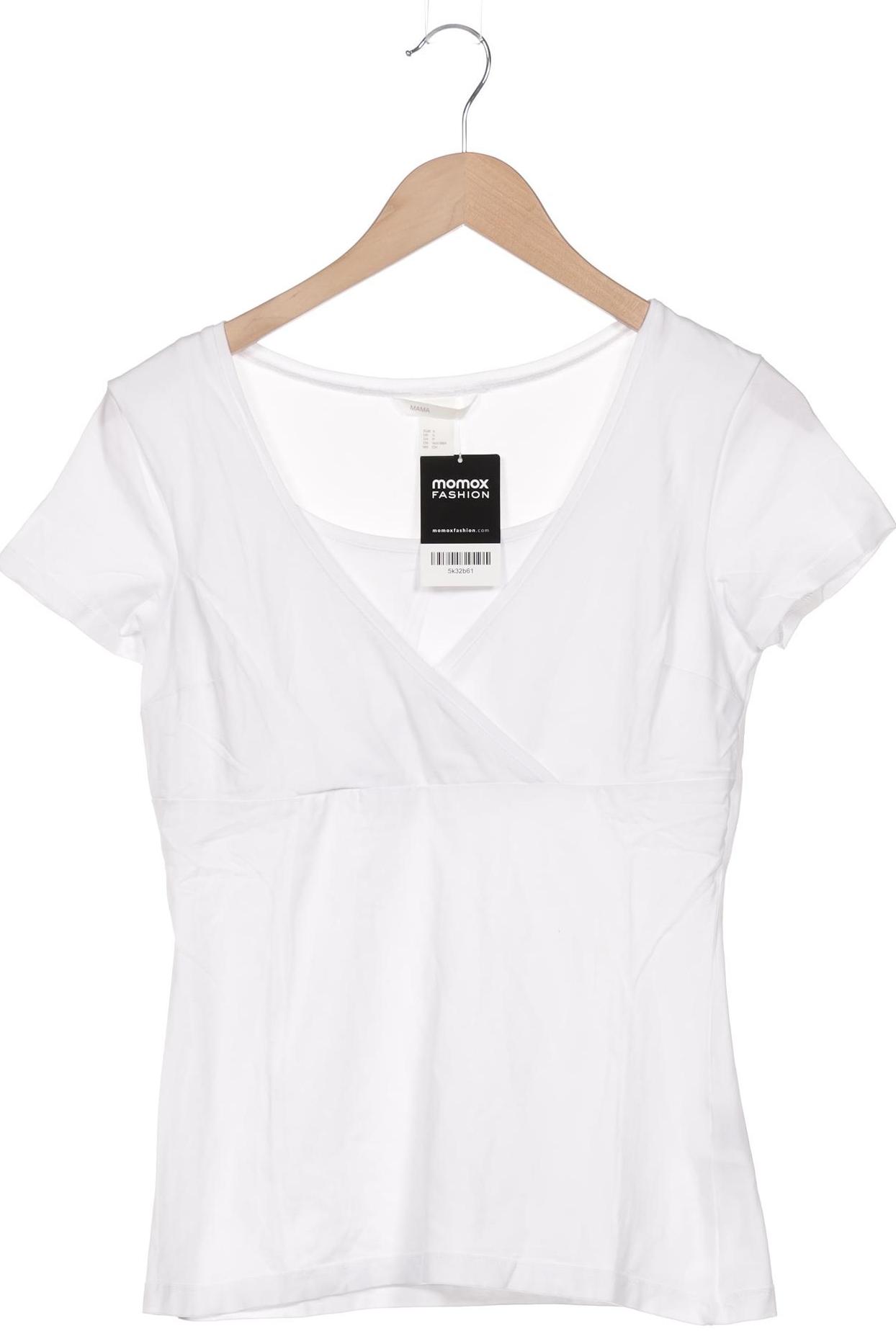 

H&M Mama Damen T-Shirt, weiß, Gr. 36