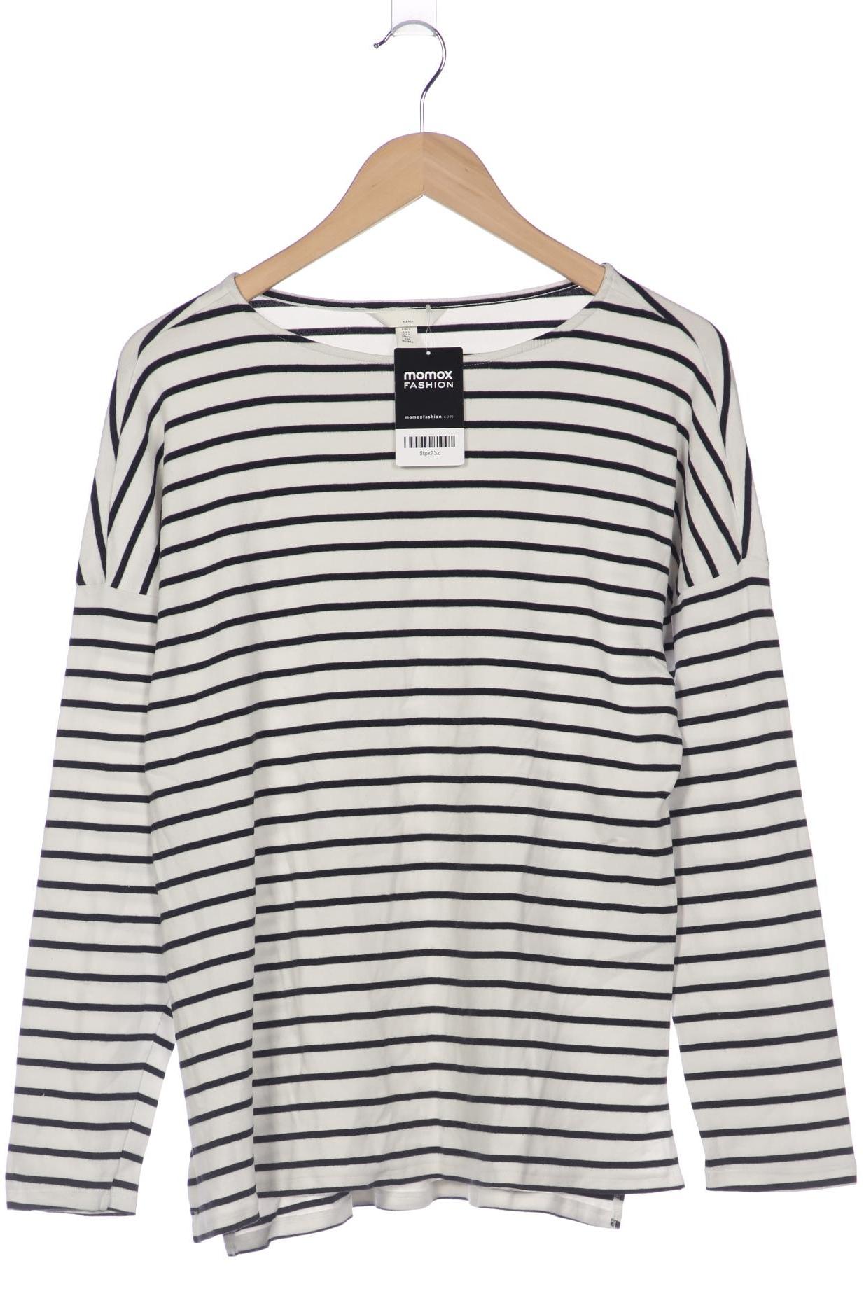 

H&M Mama Damen Langarmshirt, weiß, Gr. 36