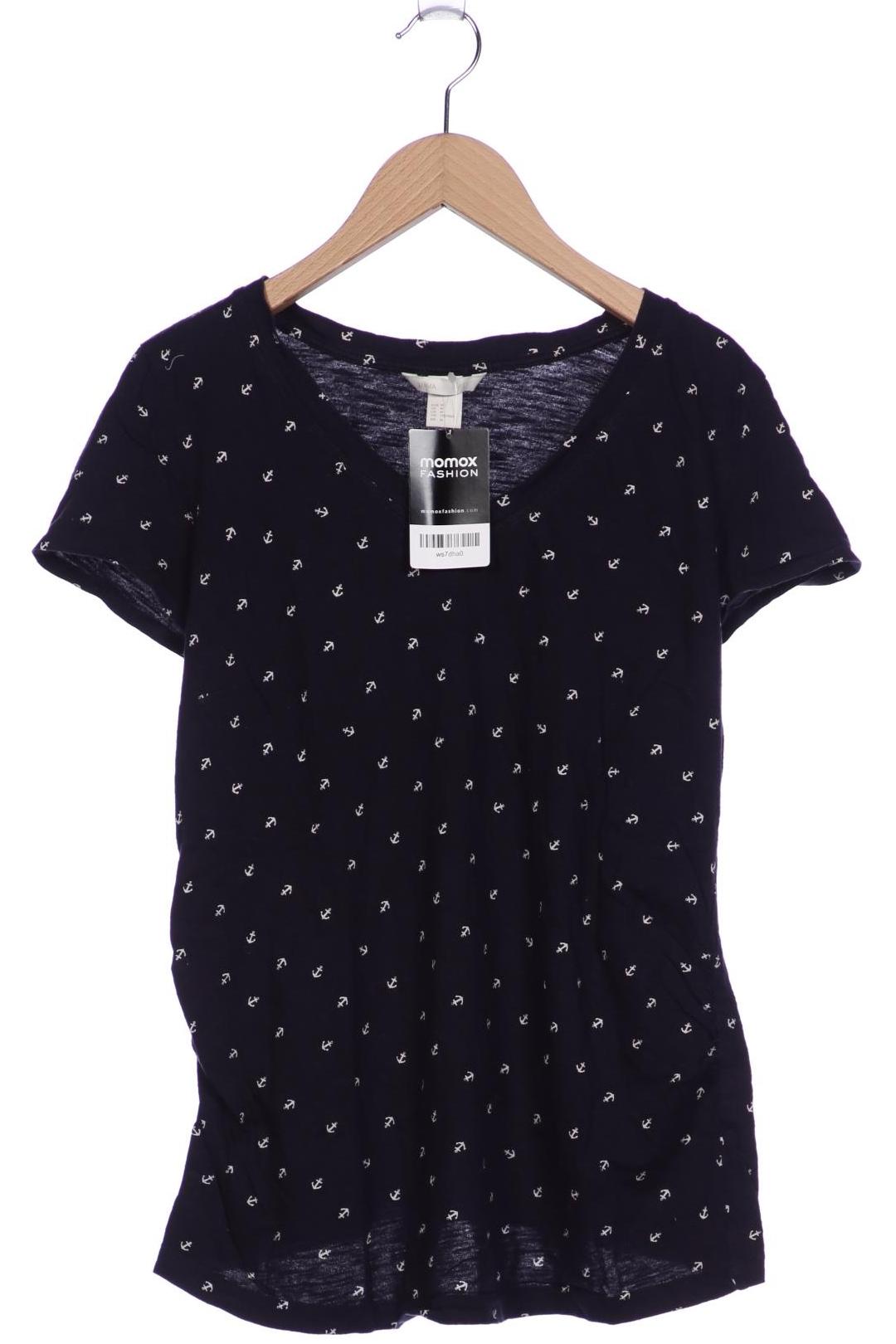

H&M Mama Damen T-Shirt, marineblau, Gr. 38