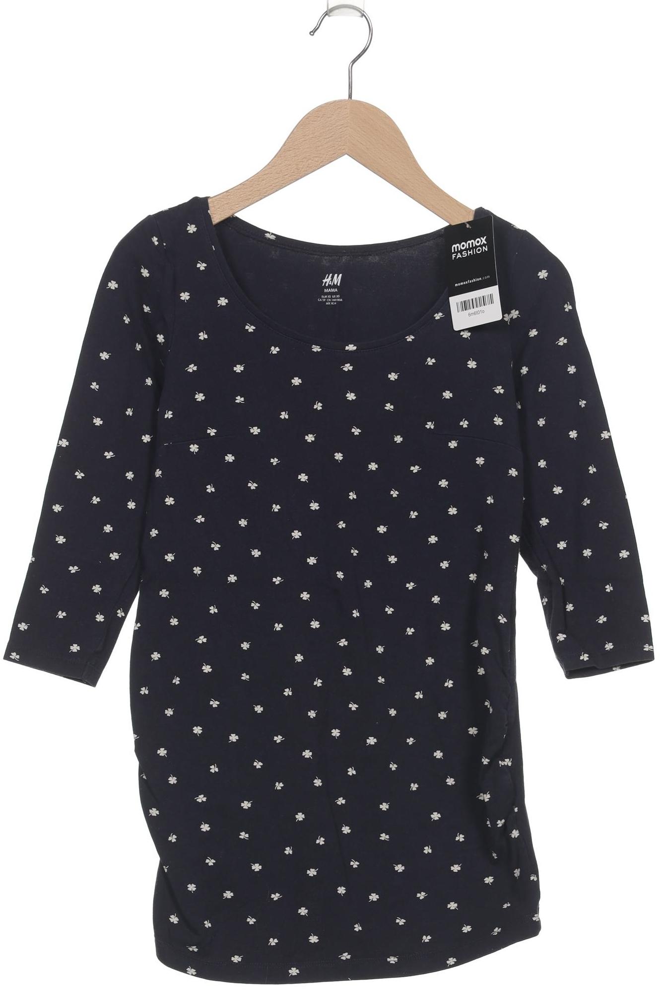 

H&M Mama Damen T-Shirt, marineblau, Gr. 34