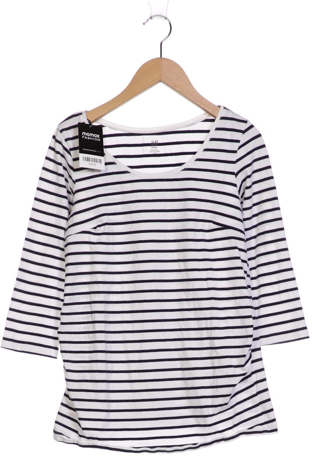 

H&M Mama Damen Langarmshirt, weiß, Gr. 38