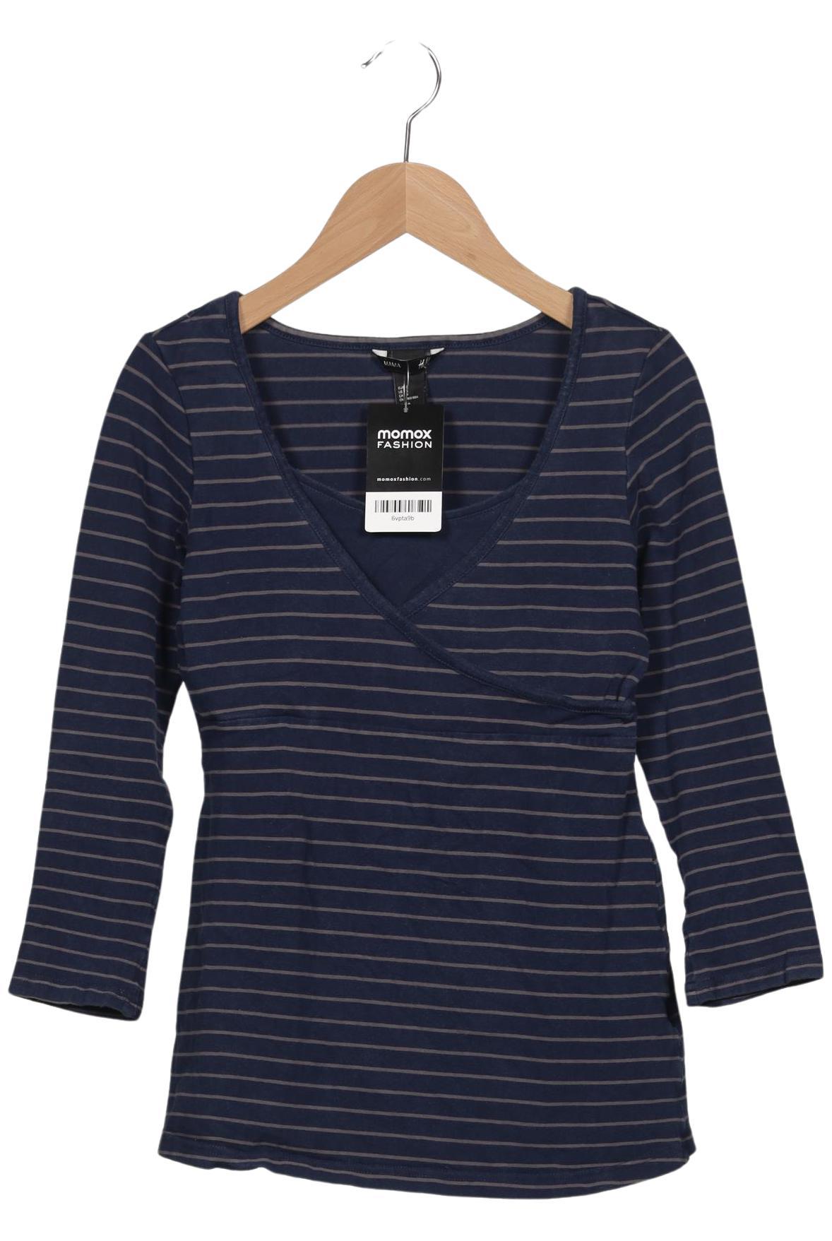 

H&M Mama Damen Langarmshirt, marineblau, Gr. 36