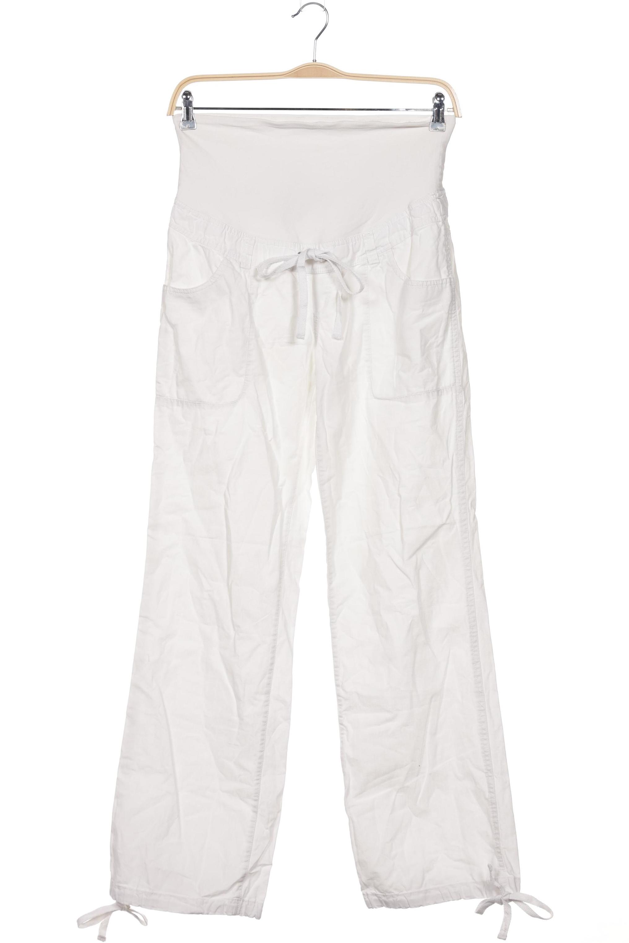 

H&M Mama Damen Stoffhose, weiß, Gr. 0