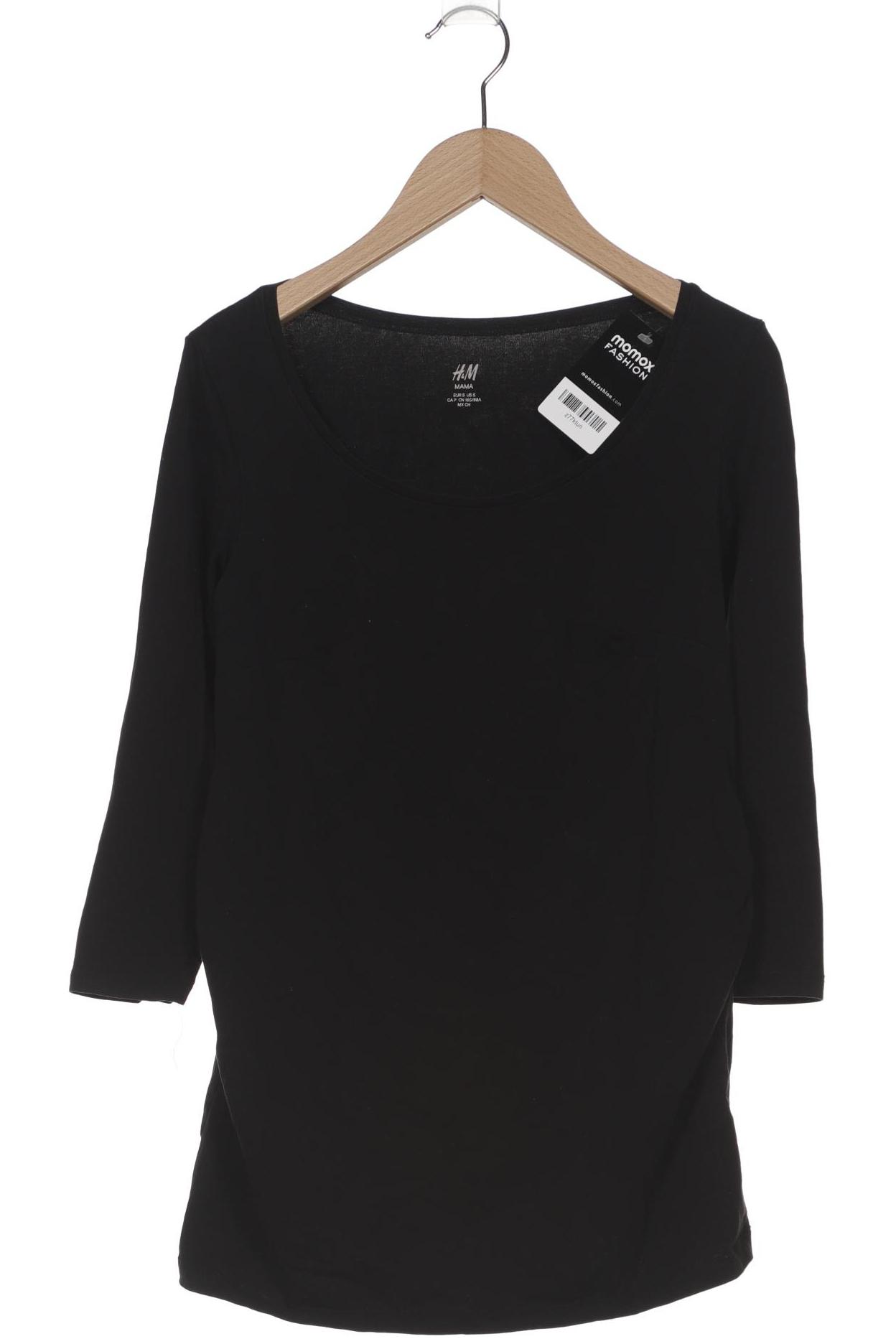 

H&M Mama Damen Langarmshirt, schwarz, Gr. 36