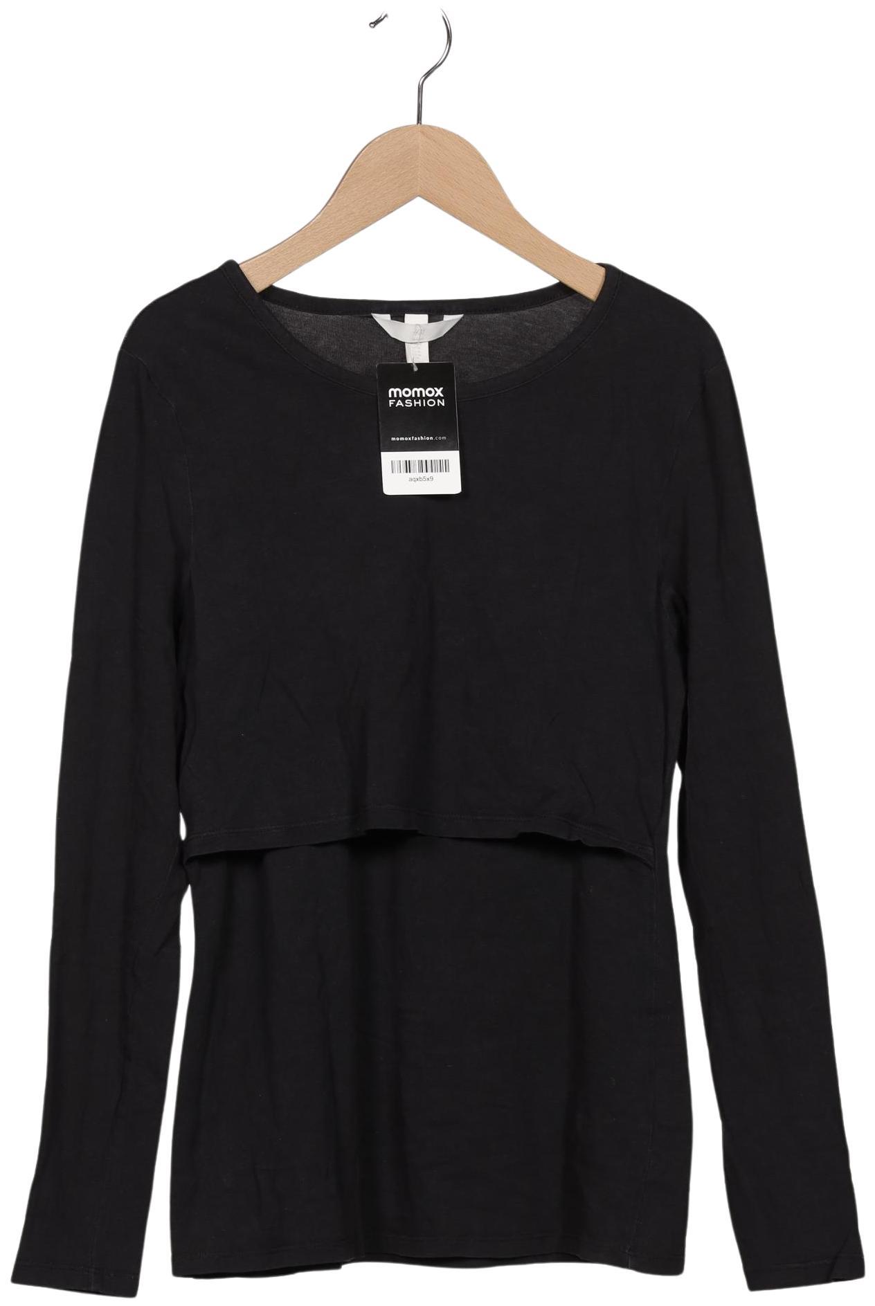 

H&M Mama Damen Langarmshirt, schwarz, Gr. 38