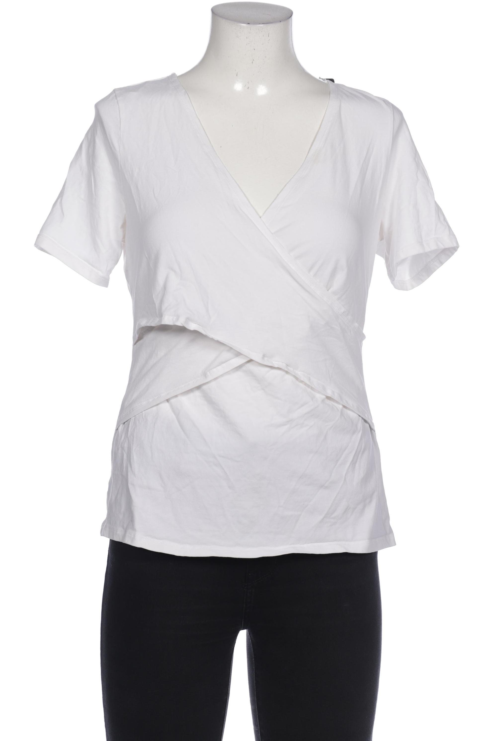 

H&M Mama Damen T-Shirt, cremeweiß, Gr. 42