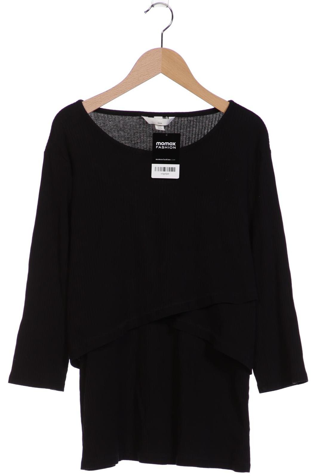 

H&M Mama Damen Langarmshirt, schwarz, Gr. 44
