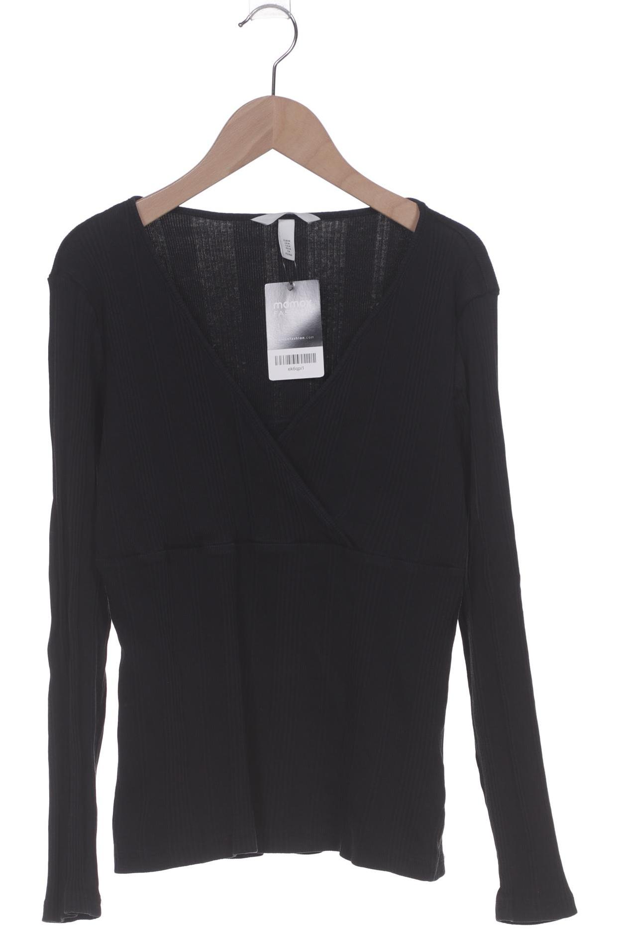 

H&M Mama Damen Langarmshirt, schwarz, Gr. 38