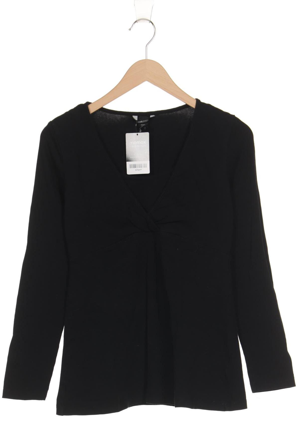 

H&M Mama Damen Langarmshirt, schwarz, Gr. 38