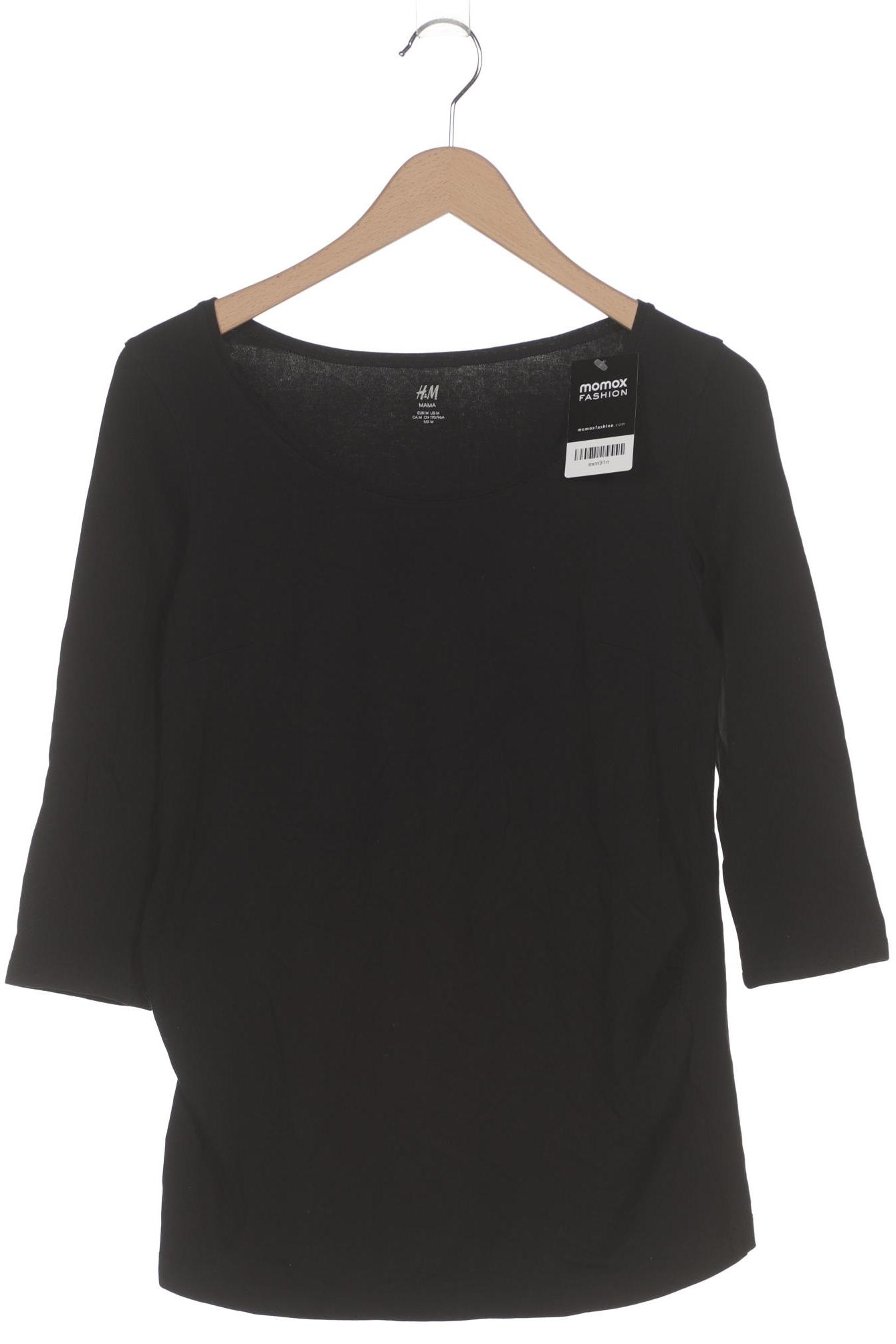 

H&M Mama Damen Langarmshirt, schwarz, Gr. 38