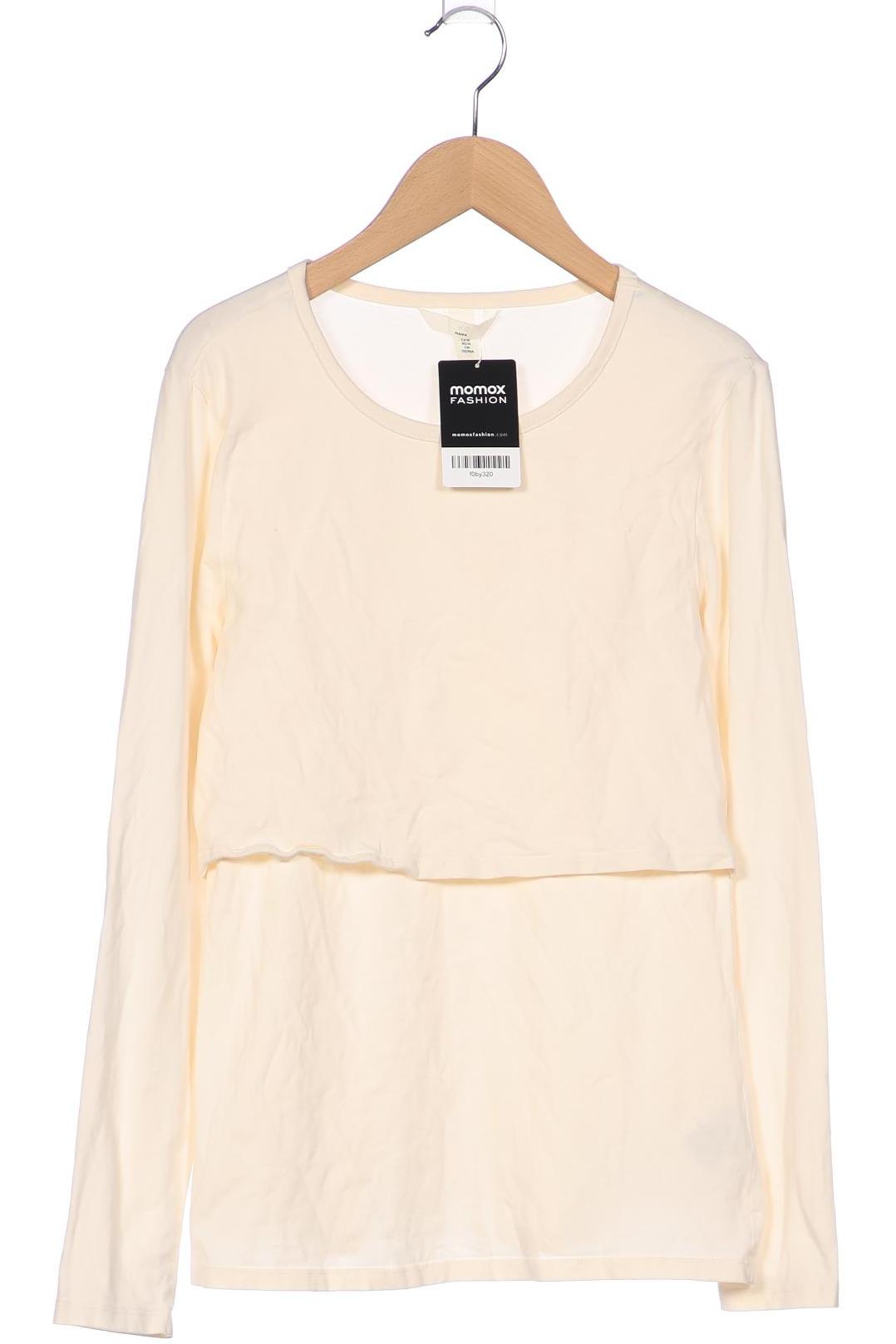 

H&M Mama Damen Langarmshirt, cremeweiß, Gr. 38