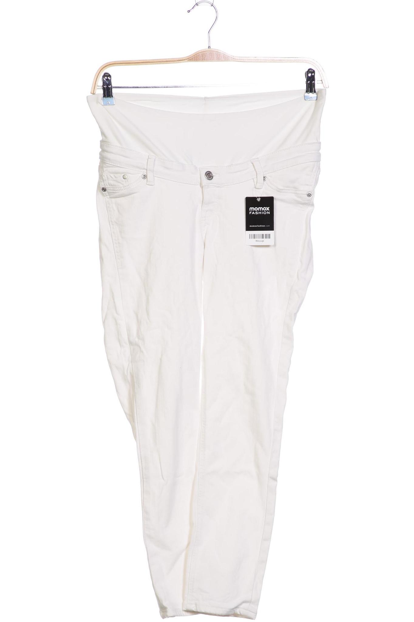 

H&M Mama Damen Jeans, weiß
