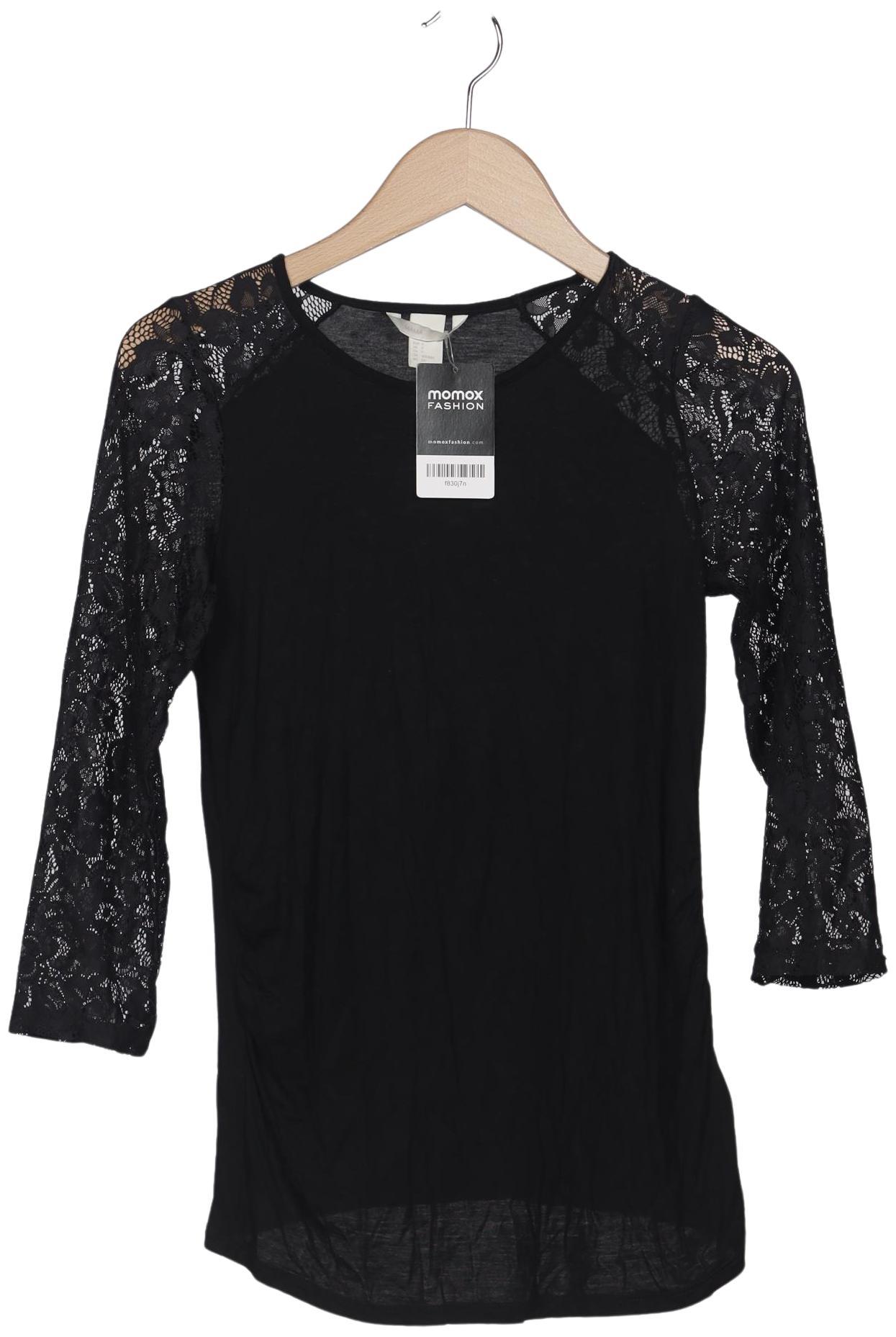 

H&M Mama Damen Langarmshirt, schwarz, Gr. 36
