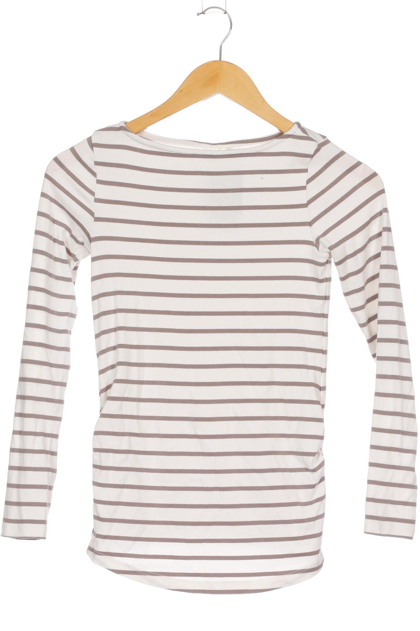 

H&M Mama Damen Langarmshirt, weiß, Gr. 36