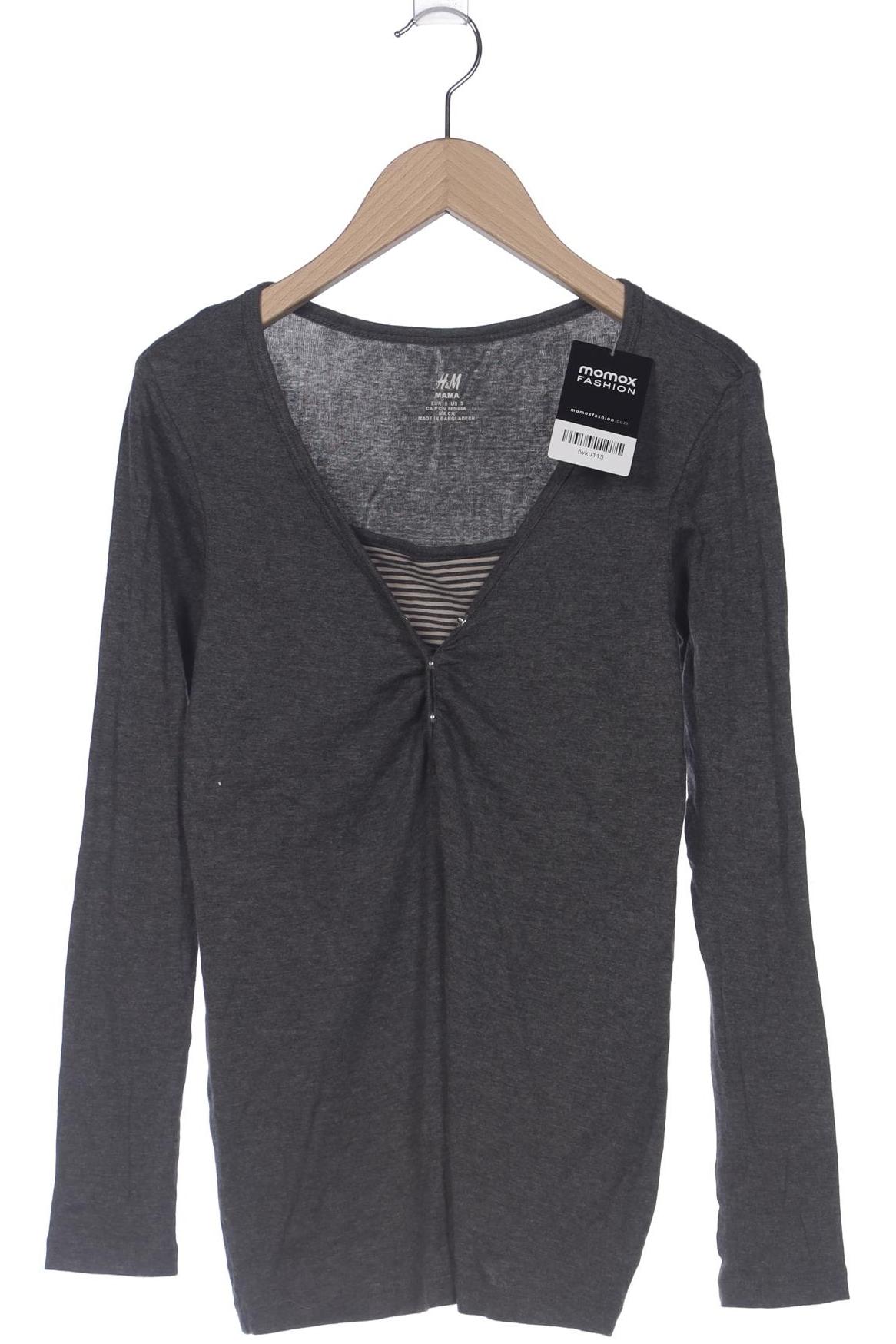 

H&M Mama Damen Langarmshirt, grau, Gr. 36