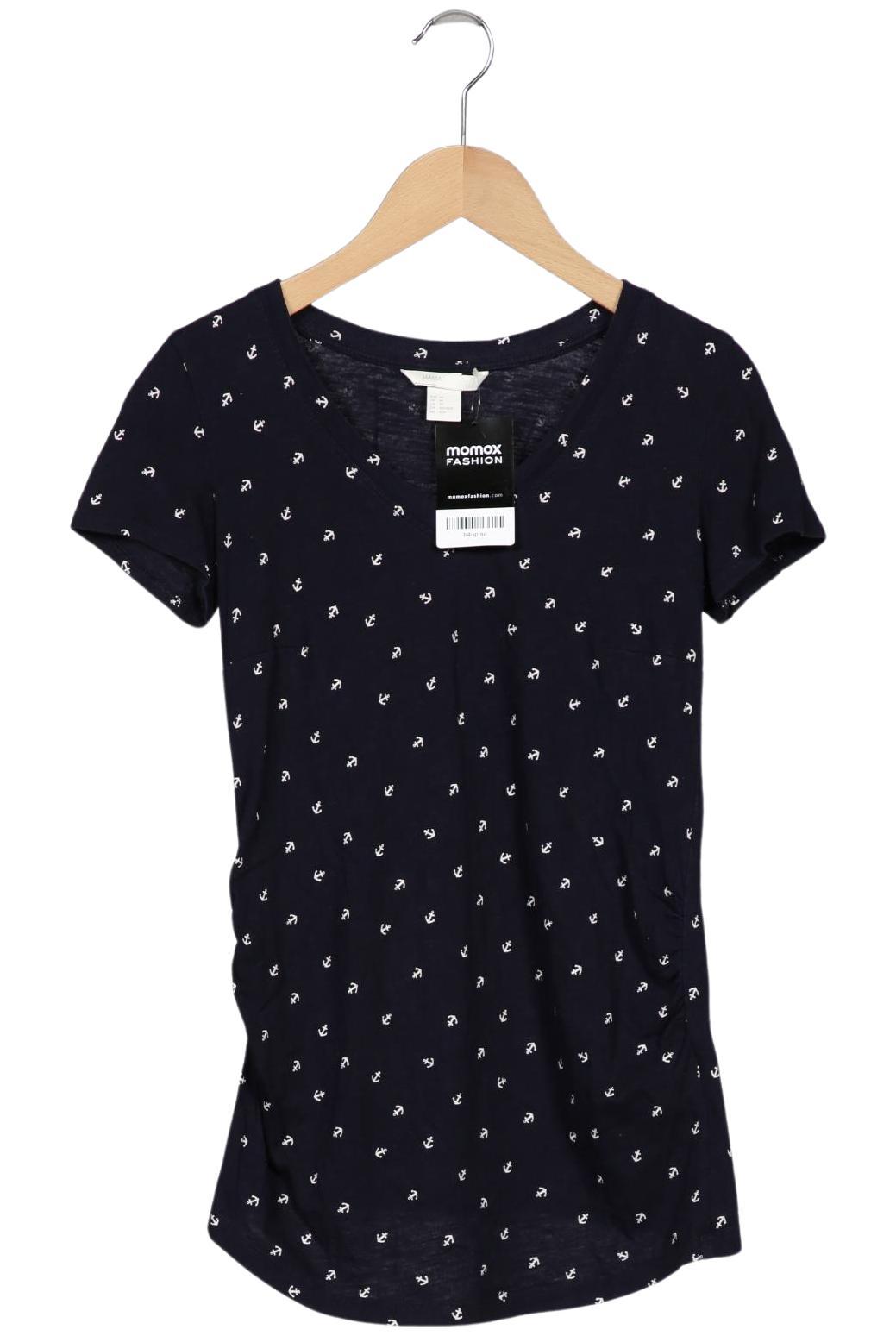 

H&M Mama Damen T-Shirt, marineblau, Gr. 34
