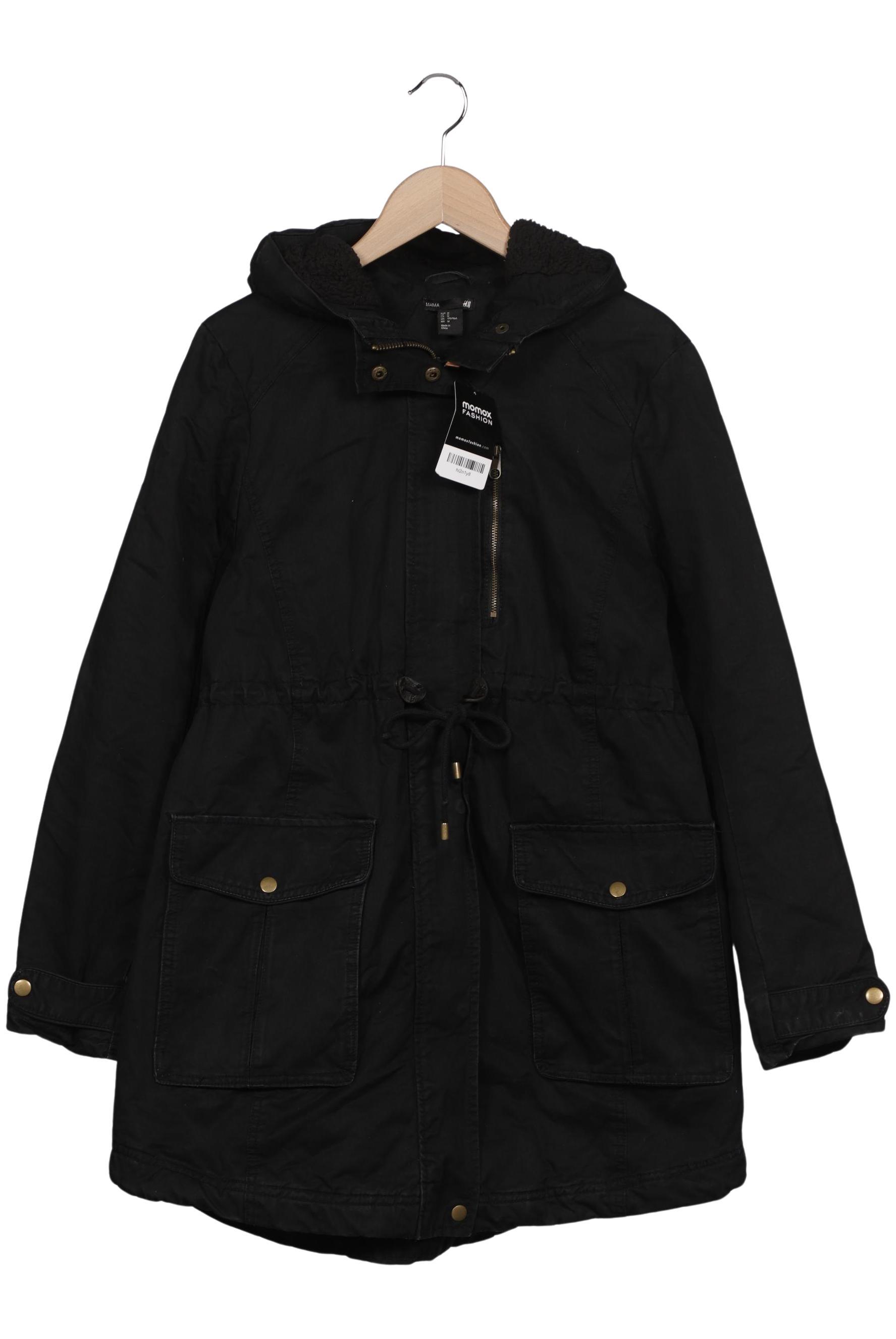 

H&M Mama Damen Mantel, schwarz, Gr. 38