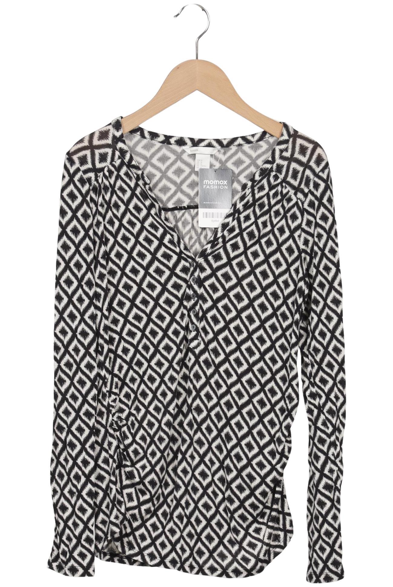 

H&M Mama Damen Langarmshirt, schwarz, Gr. 38