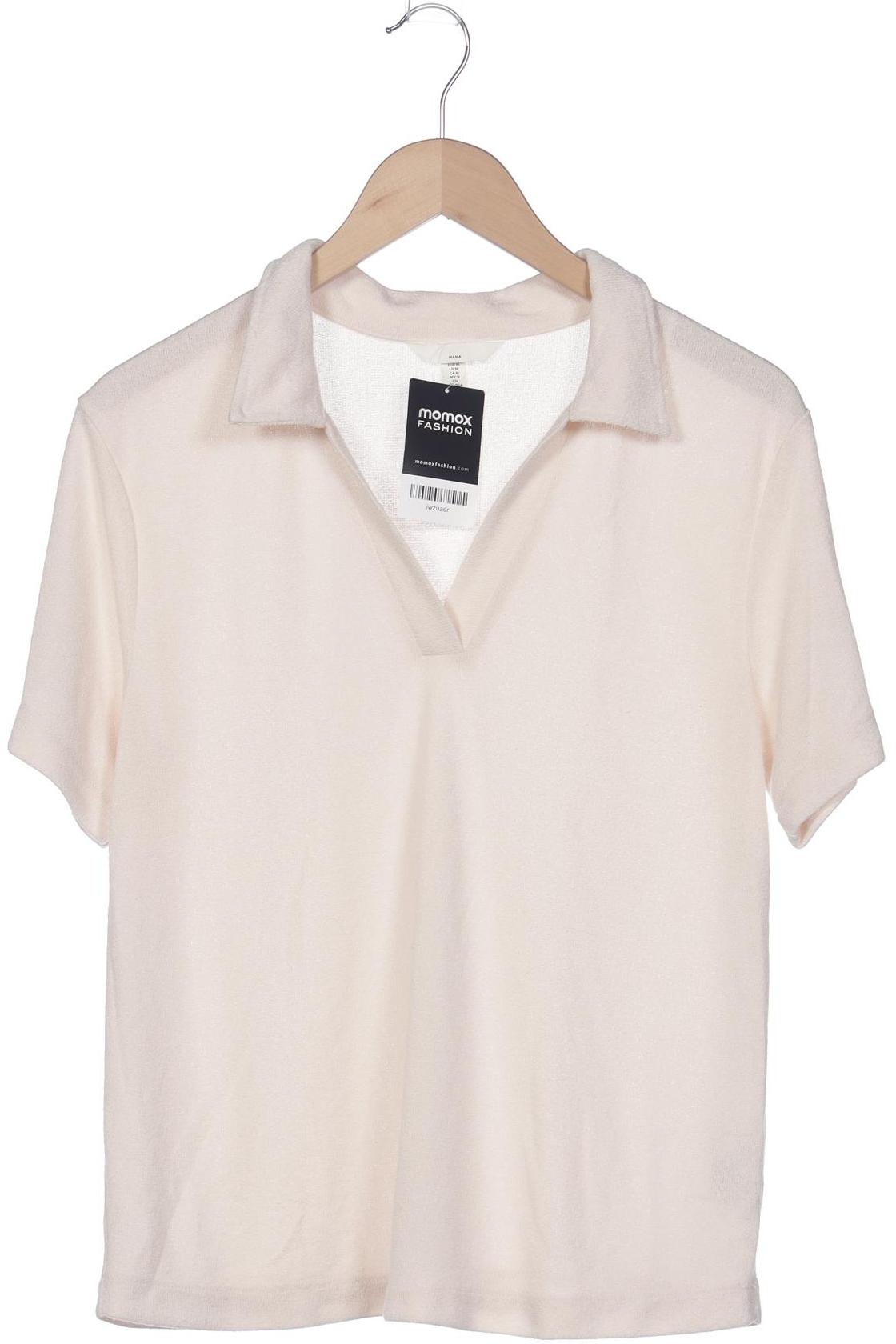 

H&M Mama Damen Poloshirt, cremeweiß, Gr. 38