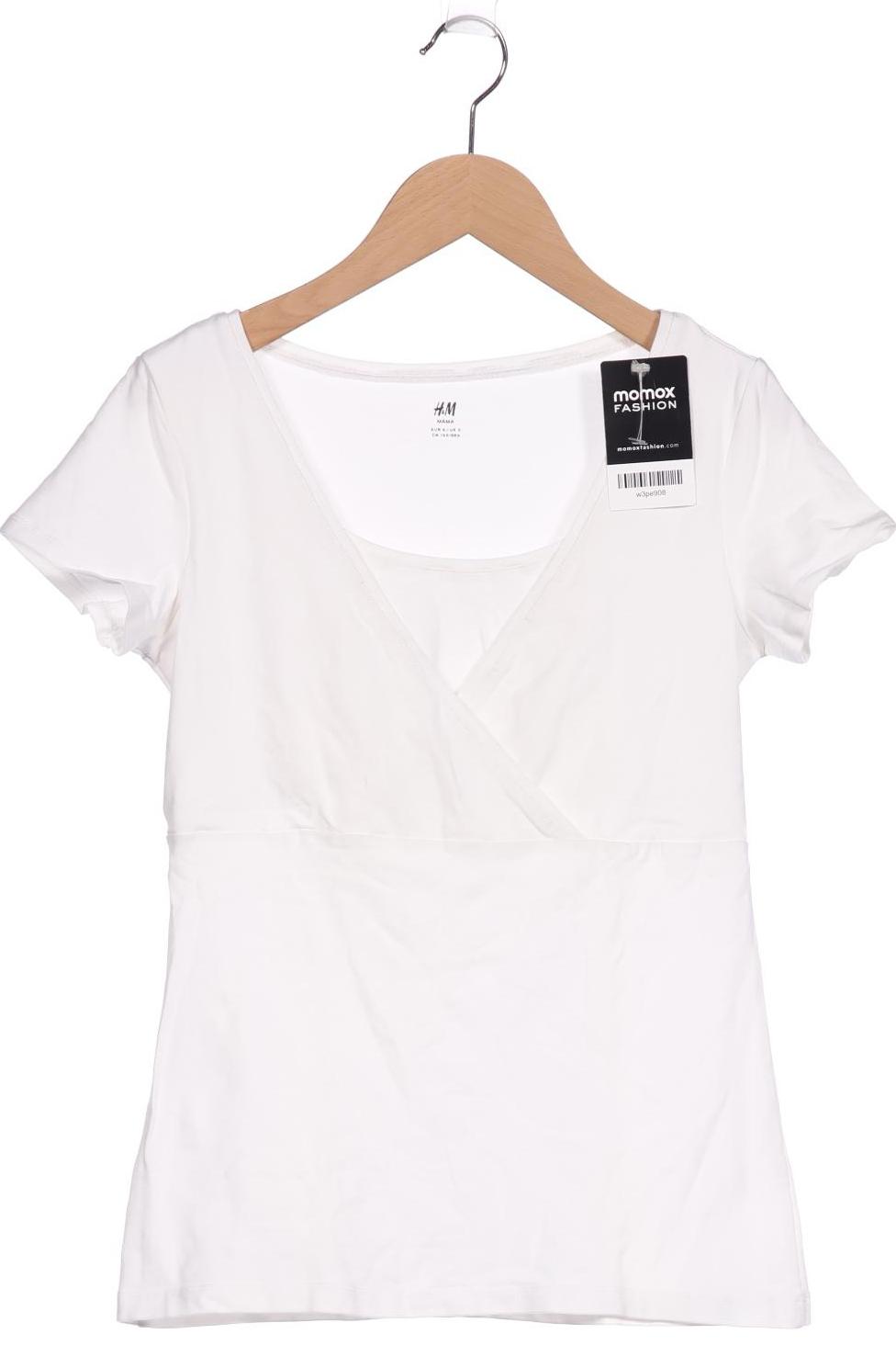 

H&M Mama Damen T-Shirt, weiß, Gr. 36