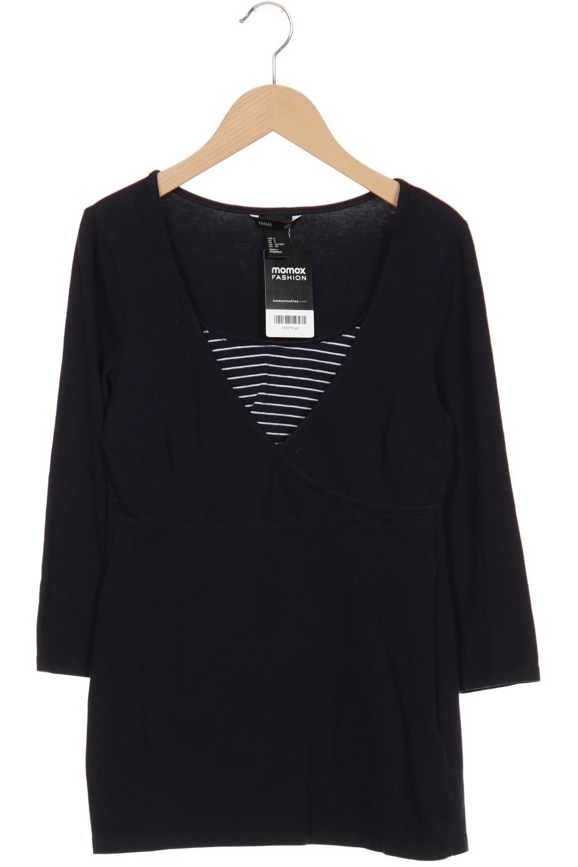 

H&M Mama Damen Langarmshirt, marineblau, Gr. 36