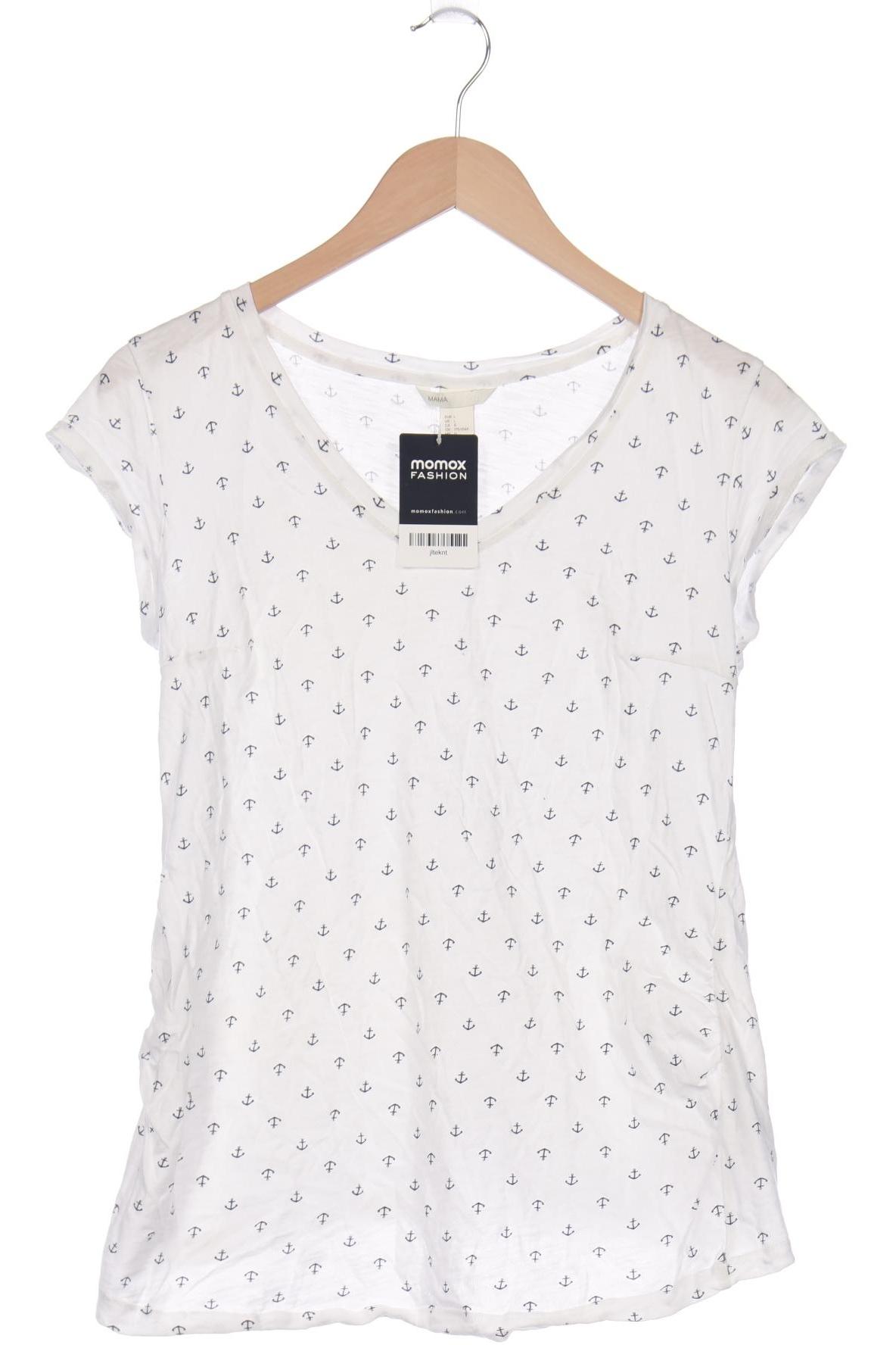 

H&M Mama Damen T-Shirt, weiß, Gr. 42