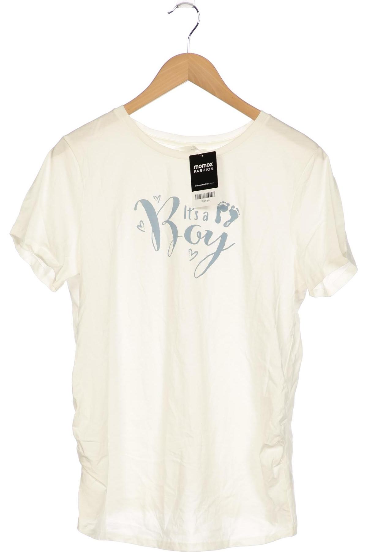 

H&M Mama Damen T-Shirt, cremeweiß, Gr. 42
