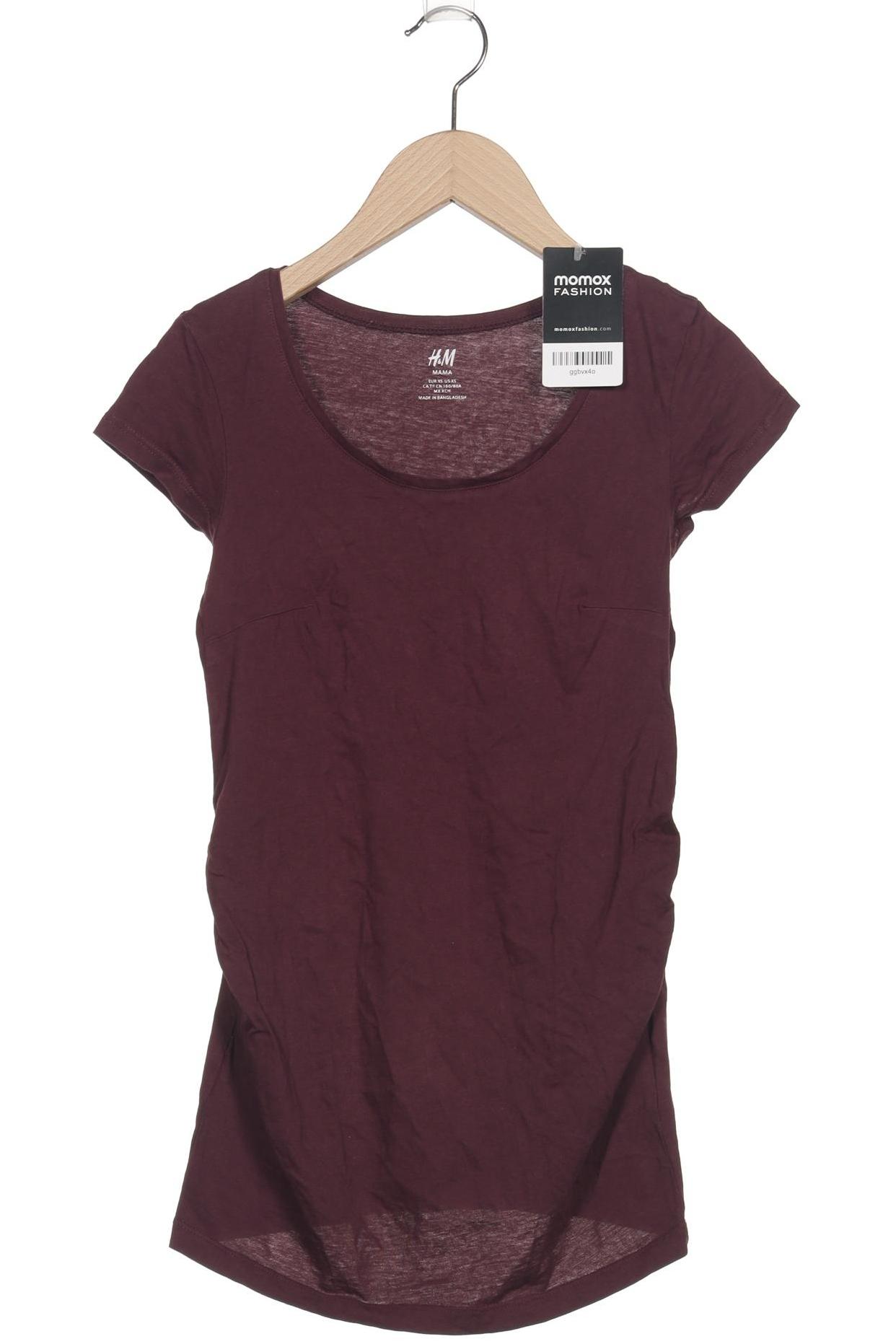 

H&M Mama Damen T-Shirt, bordeaux, Gr. 34