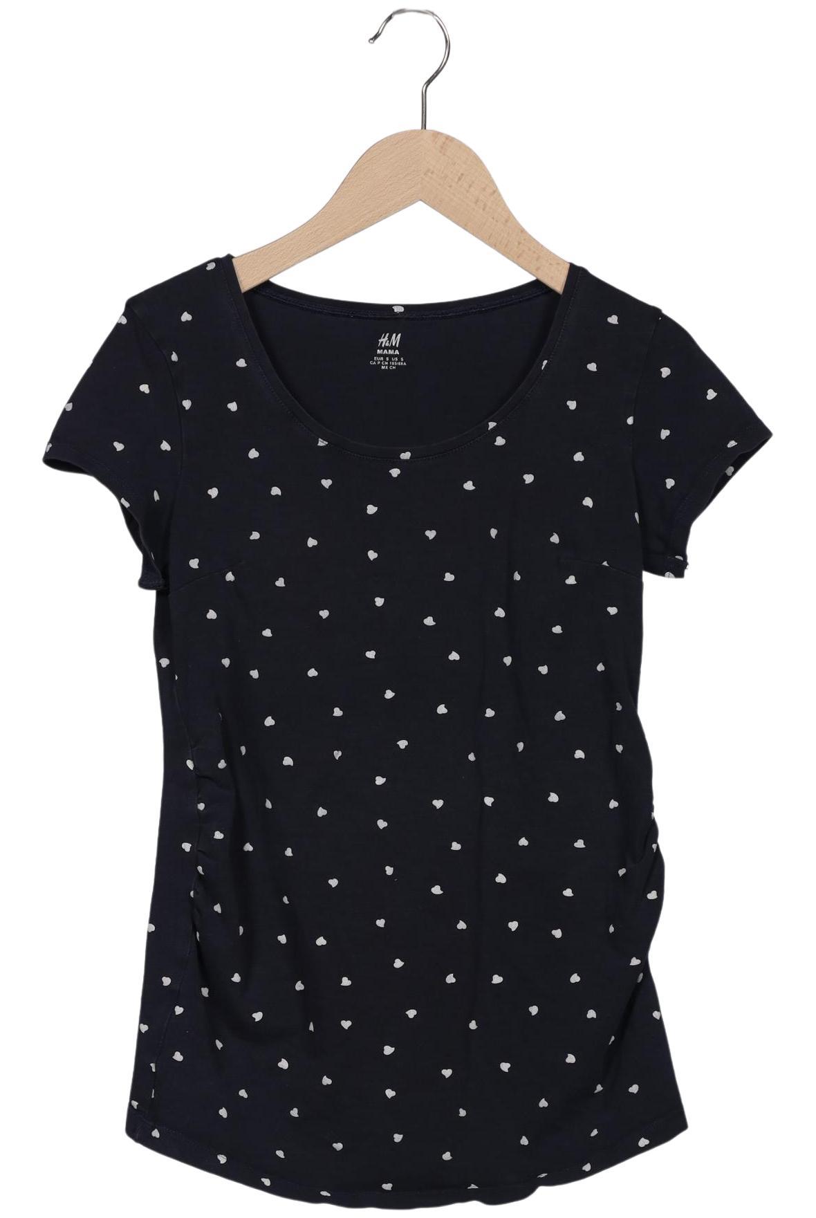 

H&M Mama Damen T-Shirt, marineblau, Gr. 36