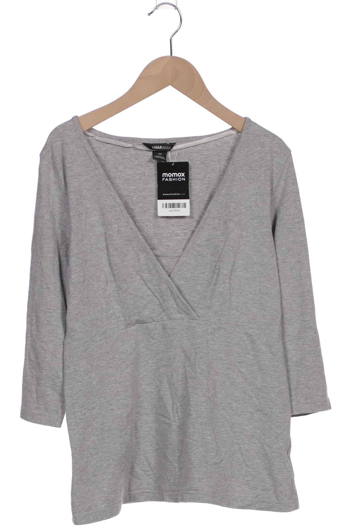 

H&M Mama Damen Langarmshirt, grau, Gr. 38