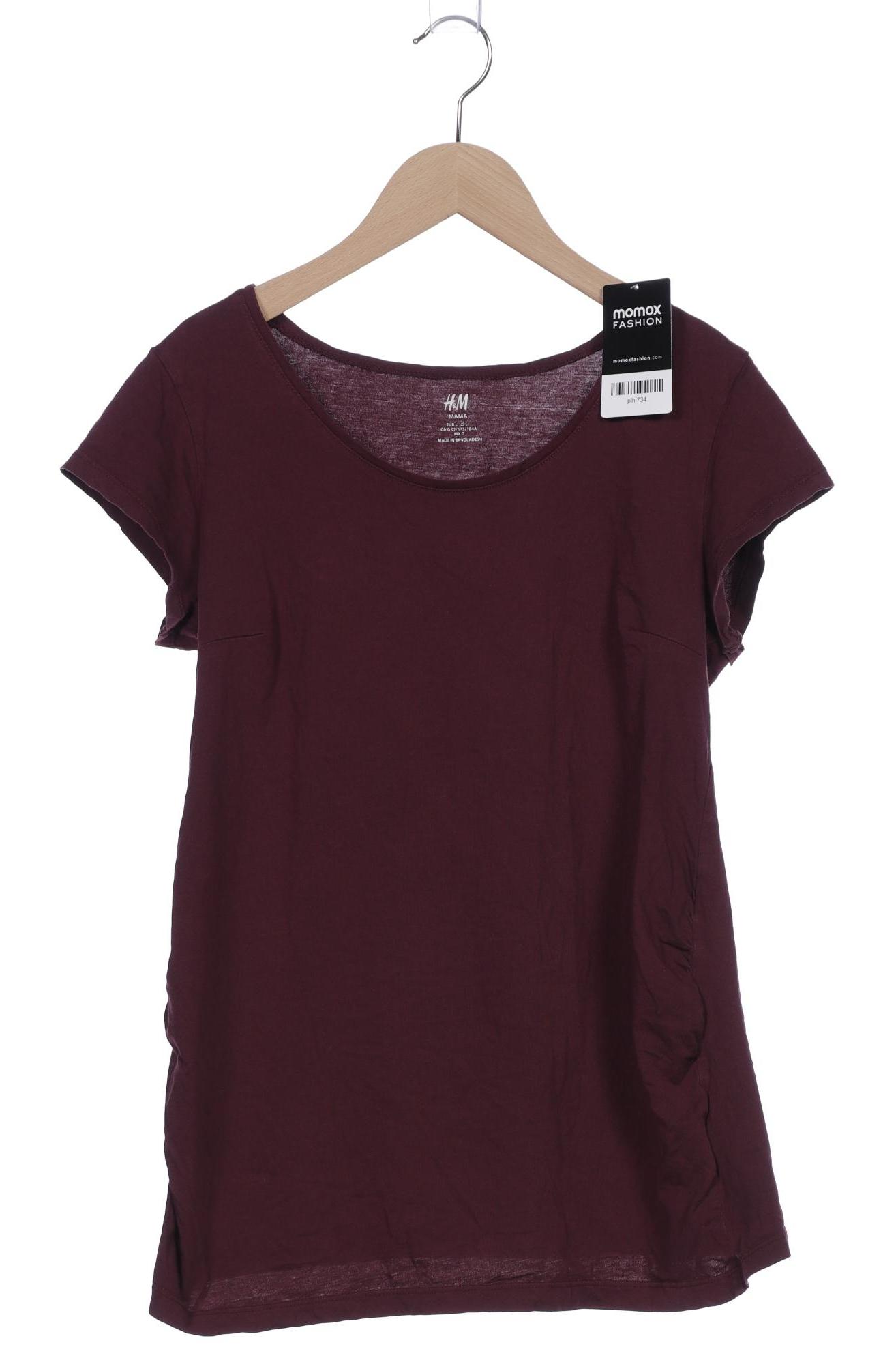 

H&M Mama Damen T-Shirt, bordeaux, Gr. 42