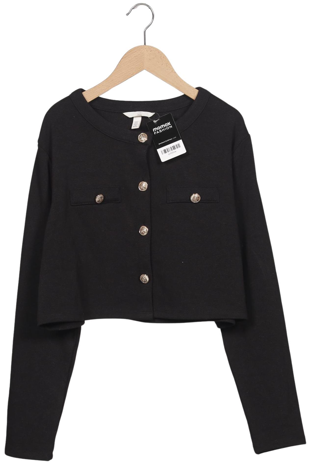 

H&M Mama Damen Strickjacke, schwarz, Gr. 44