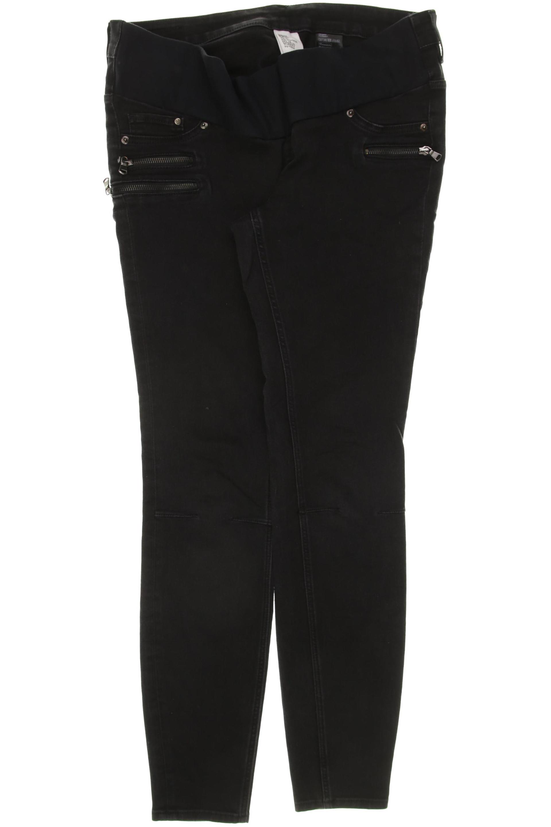 

H&M Mama Damen Jeans, schwarz, Gr. 42