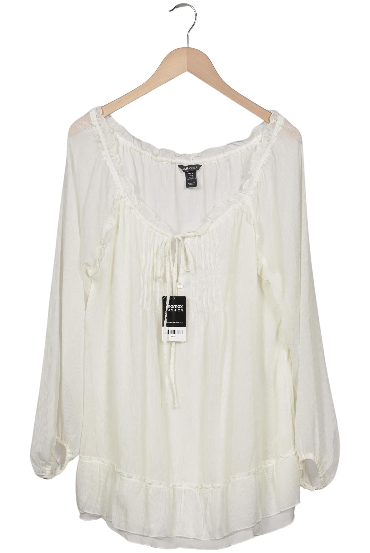 

H&M Mama Damen Bluse, cremeweiß, Gr. 38