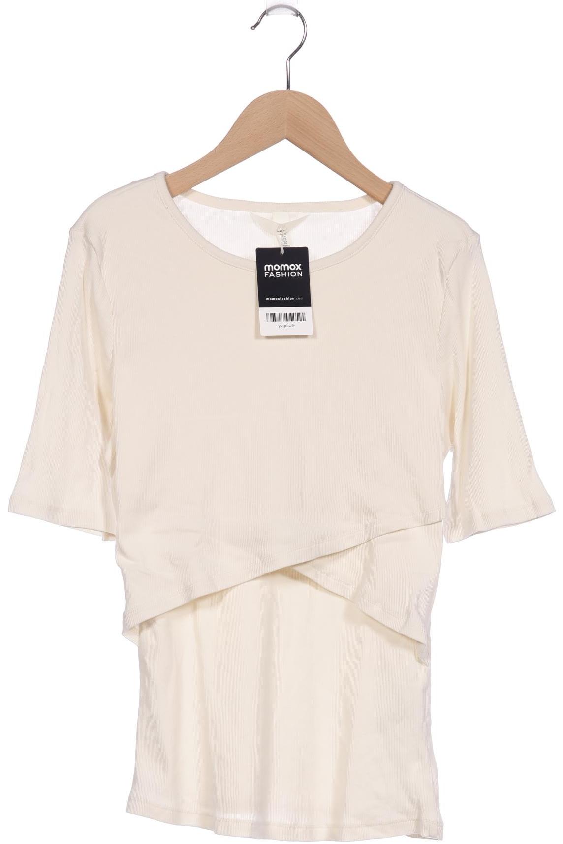 

H&M Mama Damen T-Shirt, cremeweiß, Gr. 38