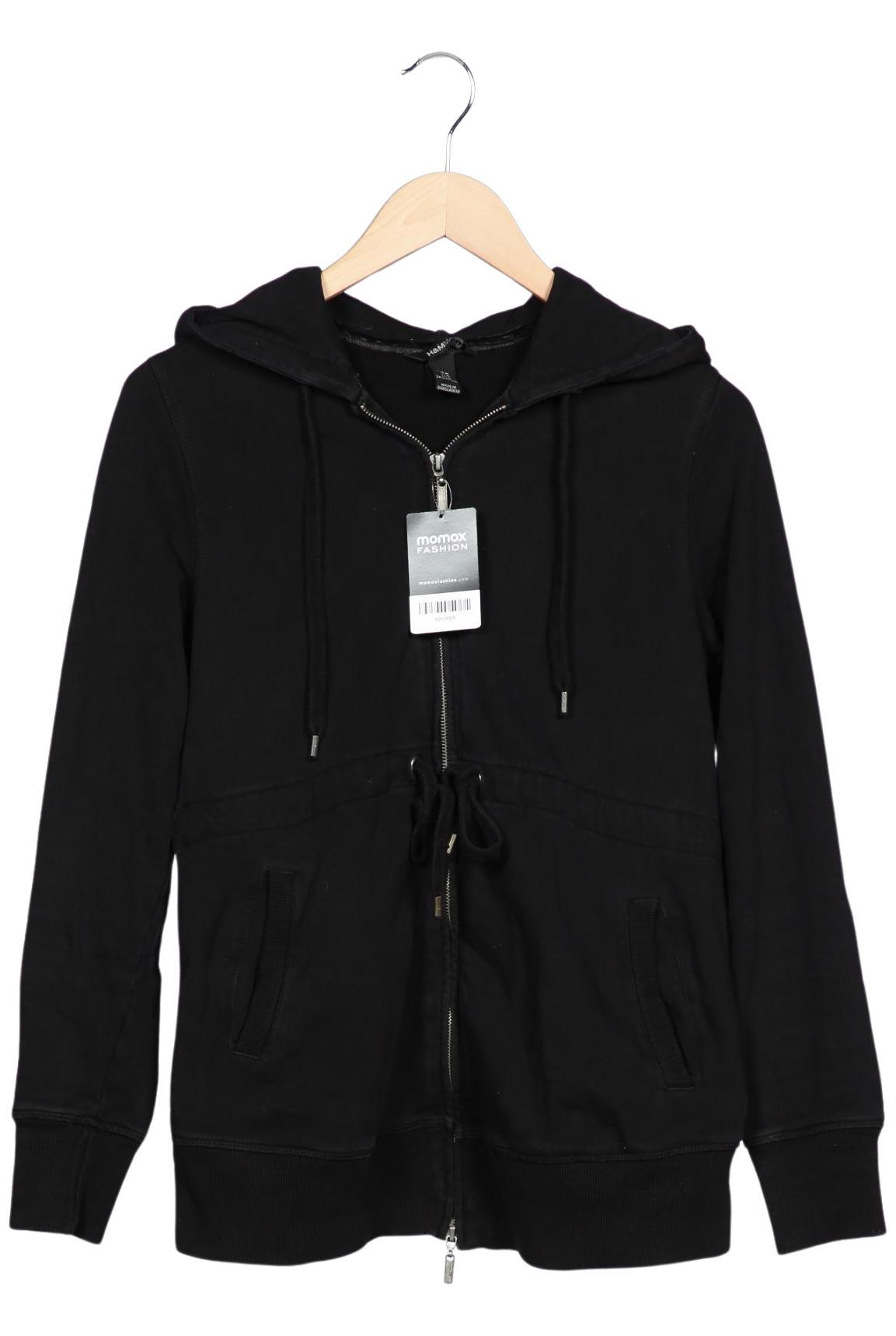 

H&M Mama Damen Kapuzenpullover, schwarz, Gr. 38
