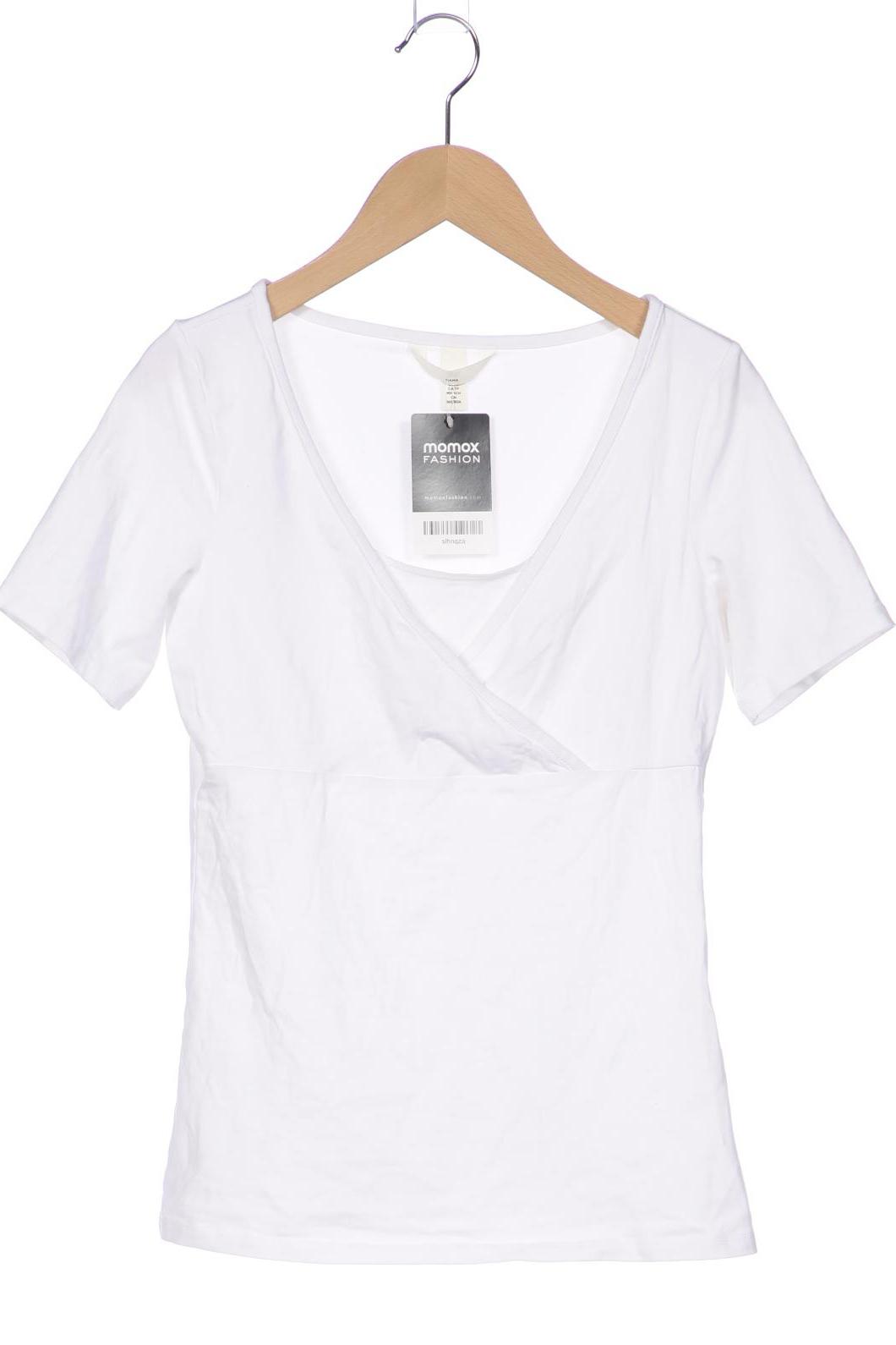 

H&M Mama Damen T-Shirt, weiß, Gr. 34