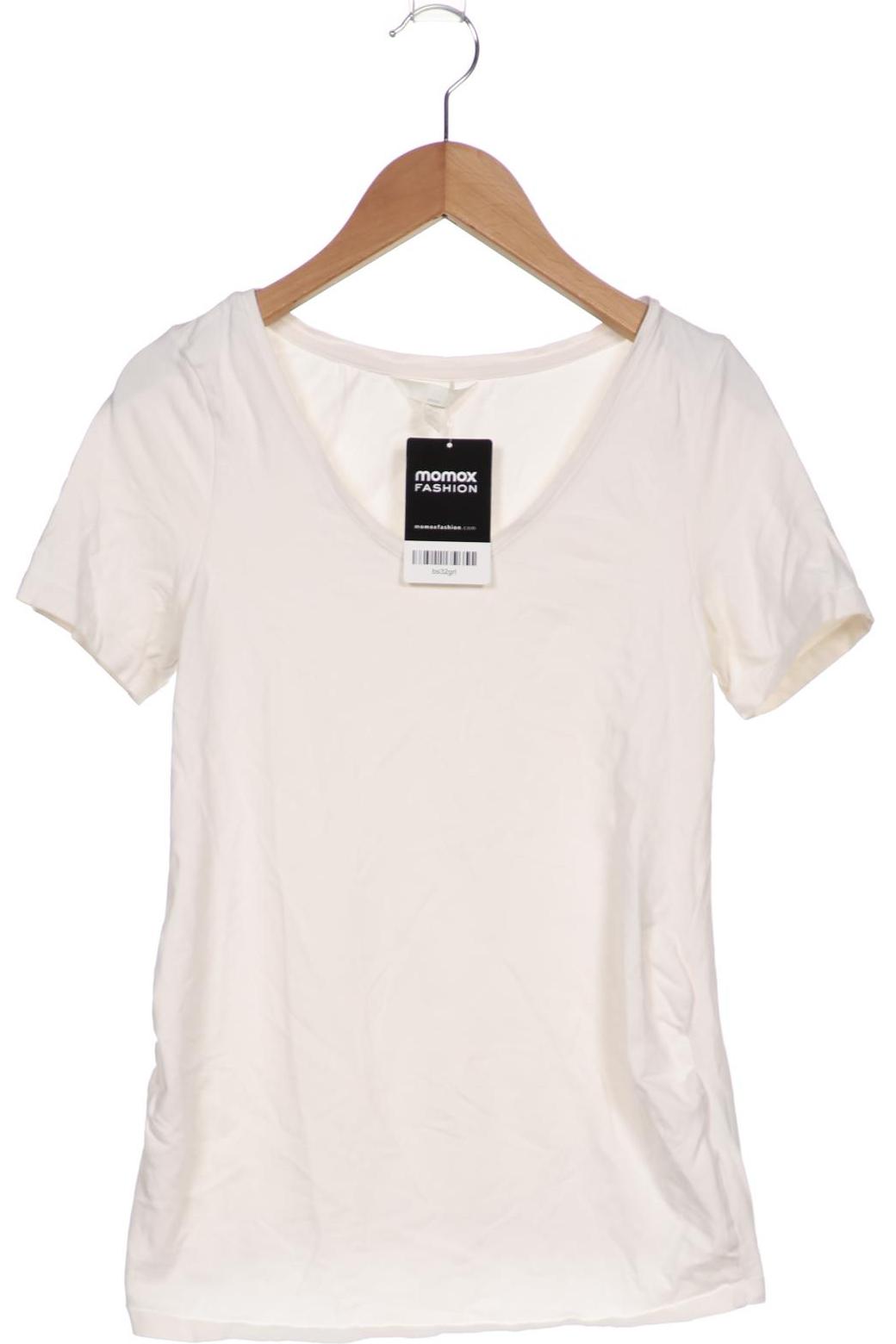 

H&M Mama Damen T-Shirt, cremeweiß, Gr. 36