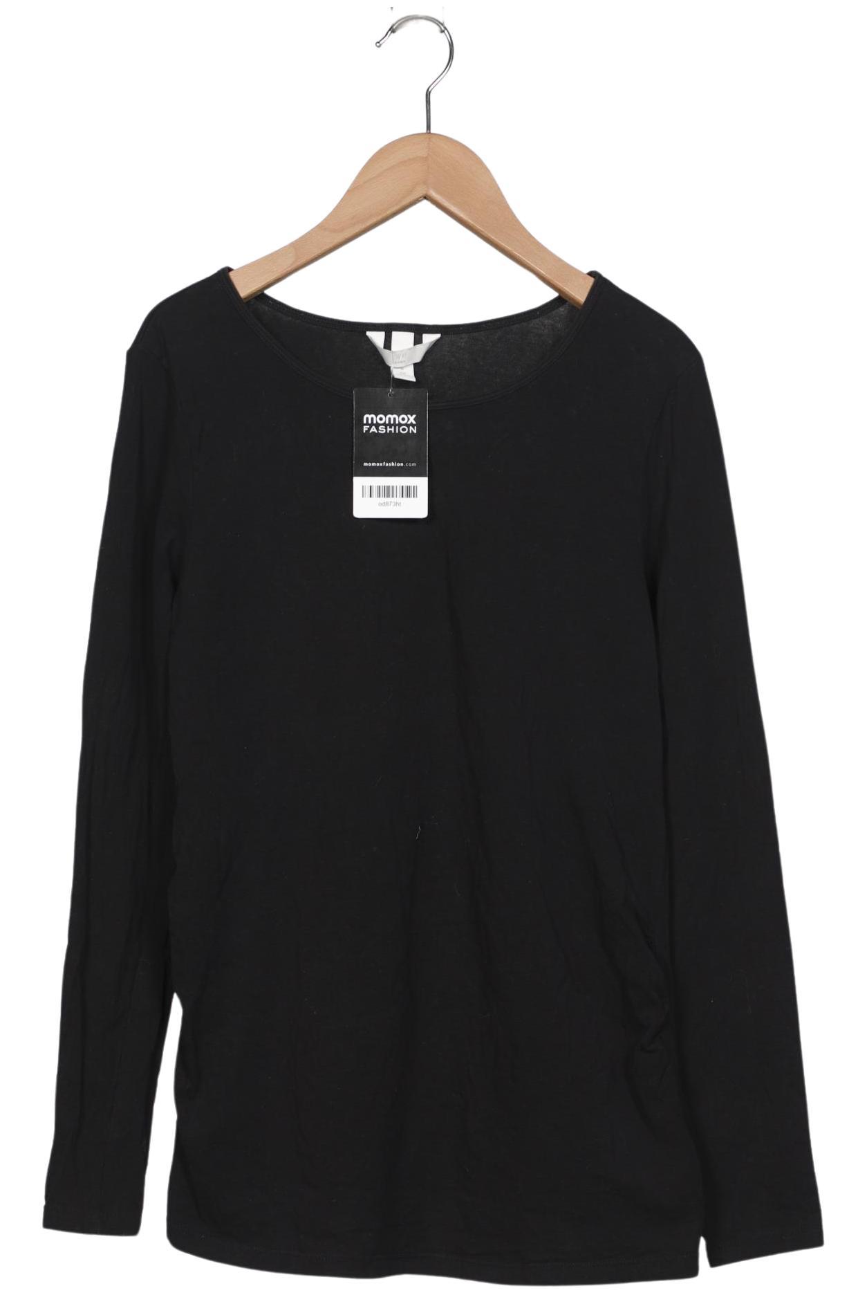 

H&M Mama Damen Langarmshirt, schwarz, Gr. 38