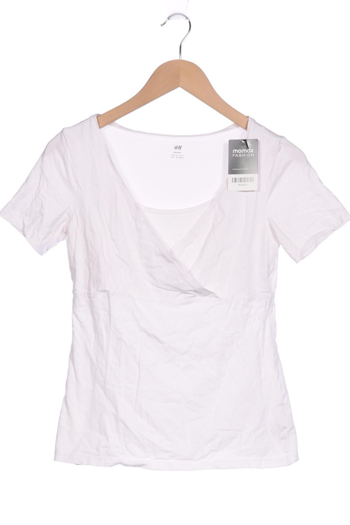 

H&M Mama Damen T-Shirt, weiß, Gr. 36