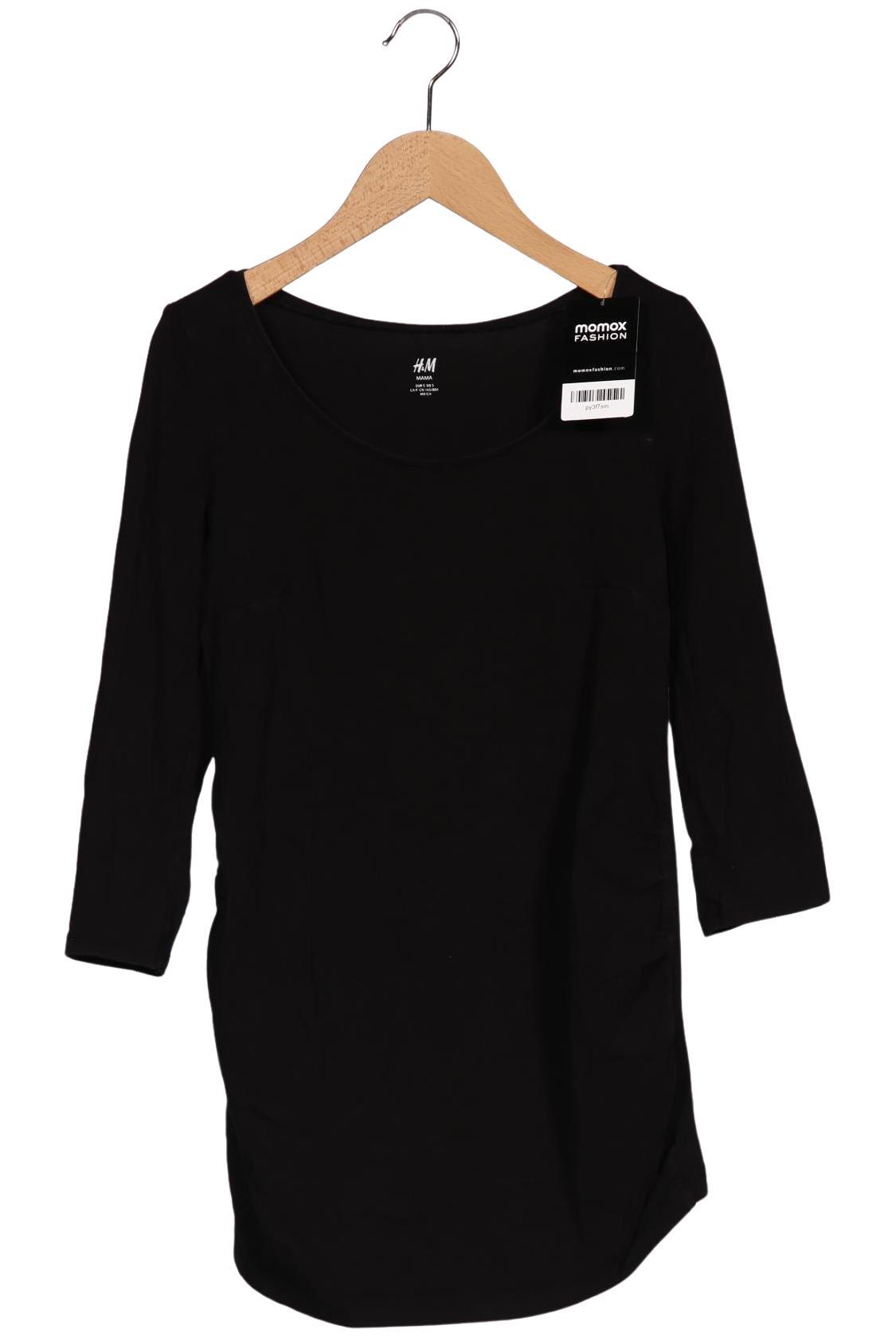 

H&M Mama Damen Langarmshirt, schwarz, Gr. 36