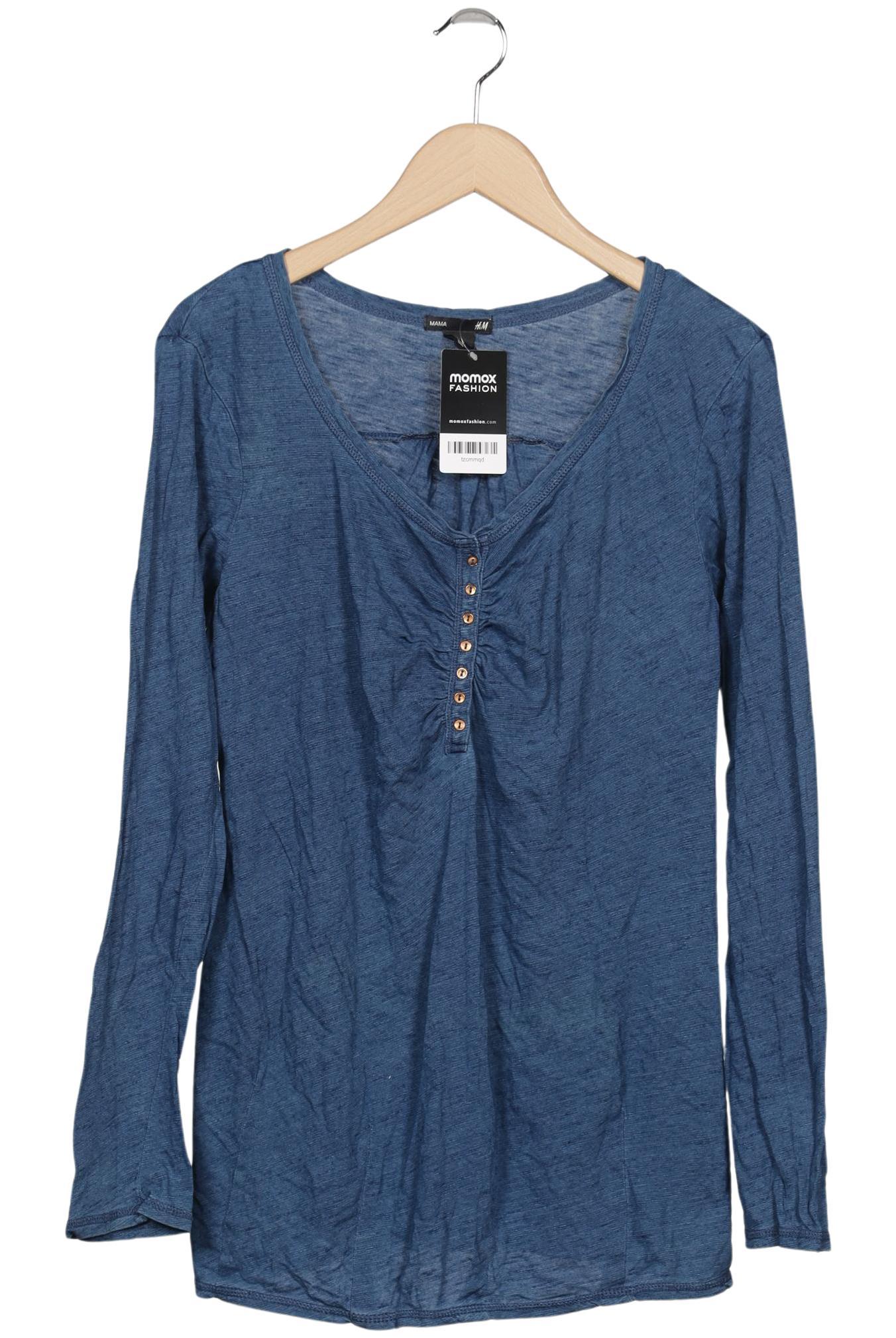 

H&M Mama Damen Langarmshirt, blau, Gr. 42
