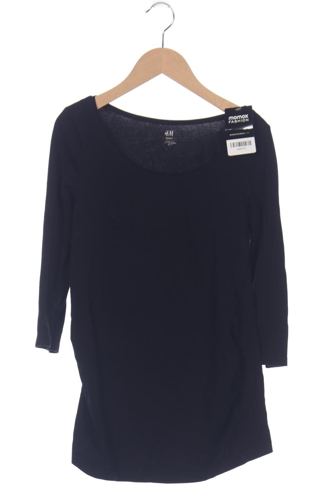 

H&M Mama Damen Langarmshirt, schwarz, Gr. 36