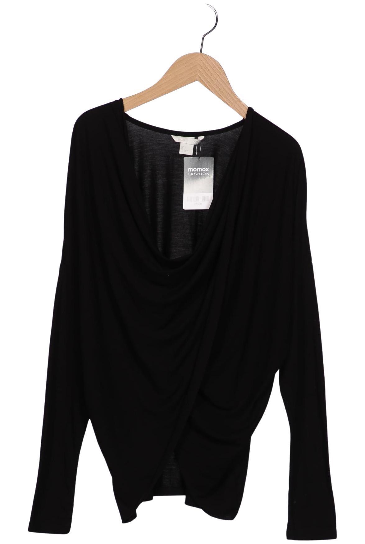 

H&M Mama Damen Langarmshirt, schwarz, Gr. 36