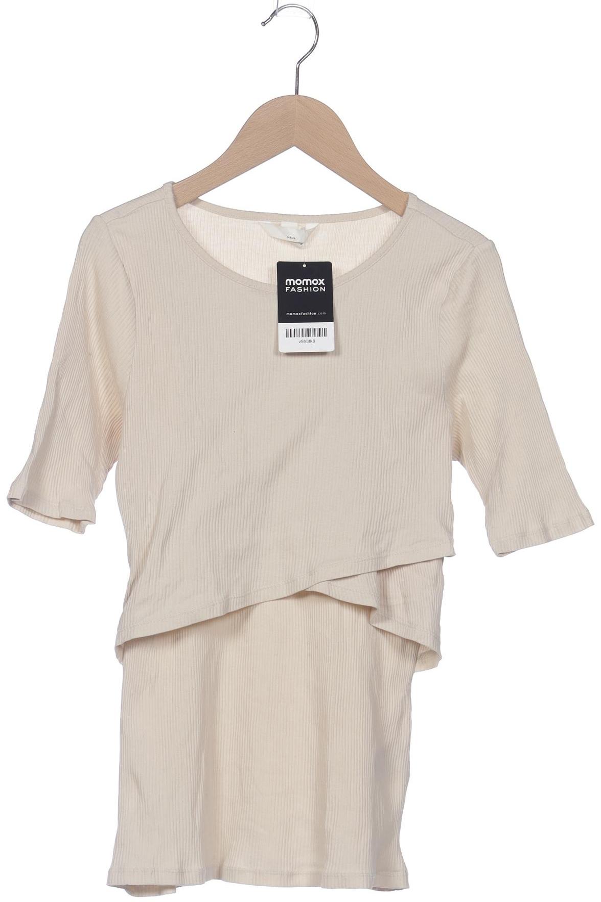

H&M Mama Damen T-Shirt, cremeweiß, Gr. 38