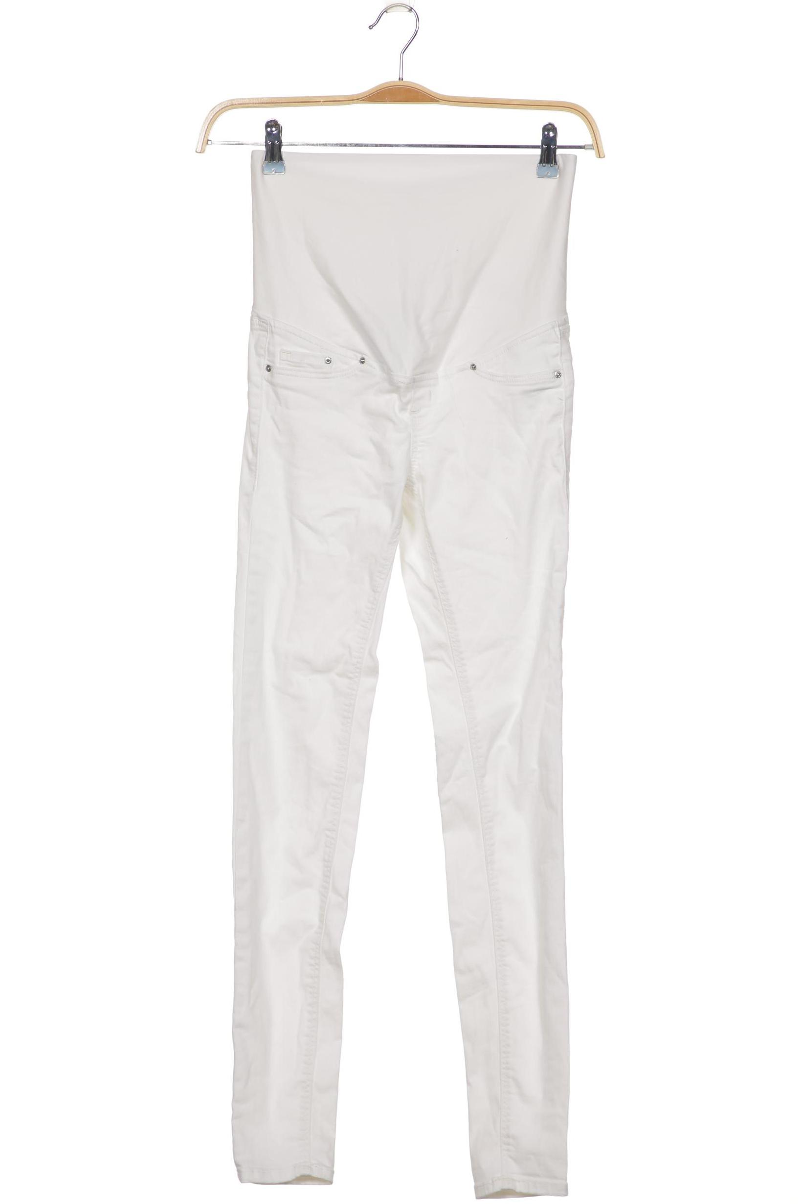 

H&M Mama Damen Jeans, weiß