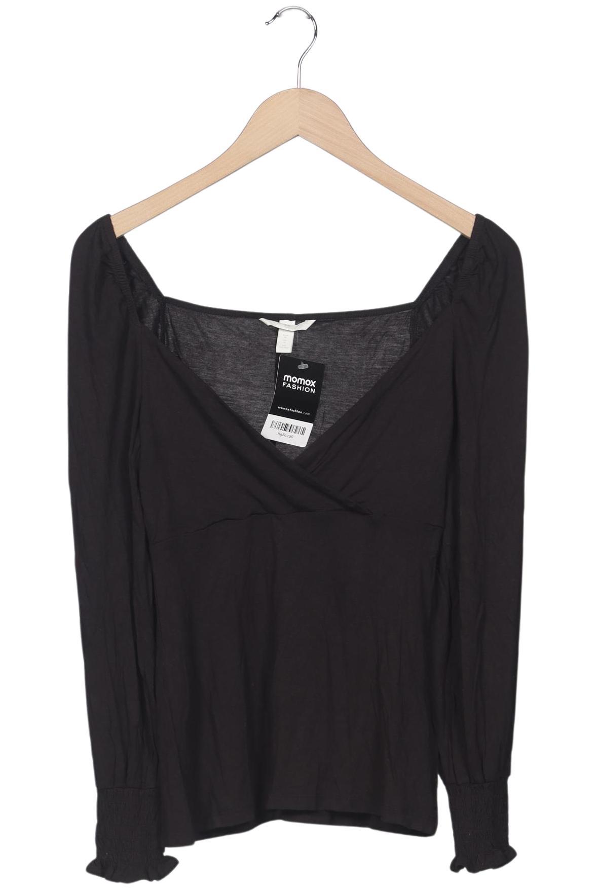 

H&M Mama Damen Langarmshirt, schwarz, Gr. 38