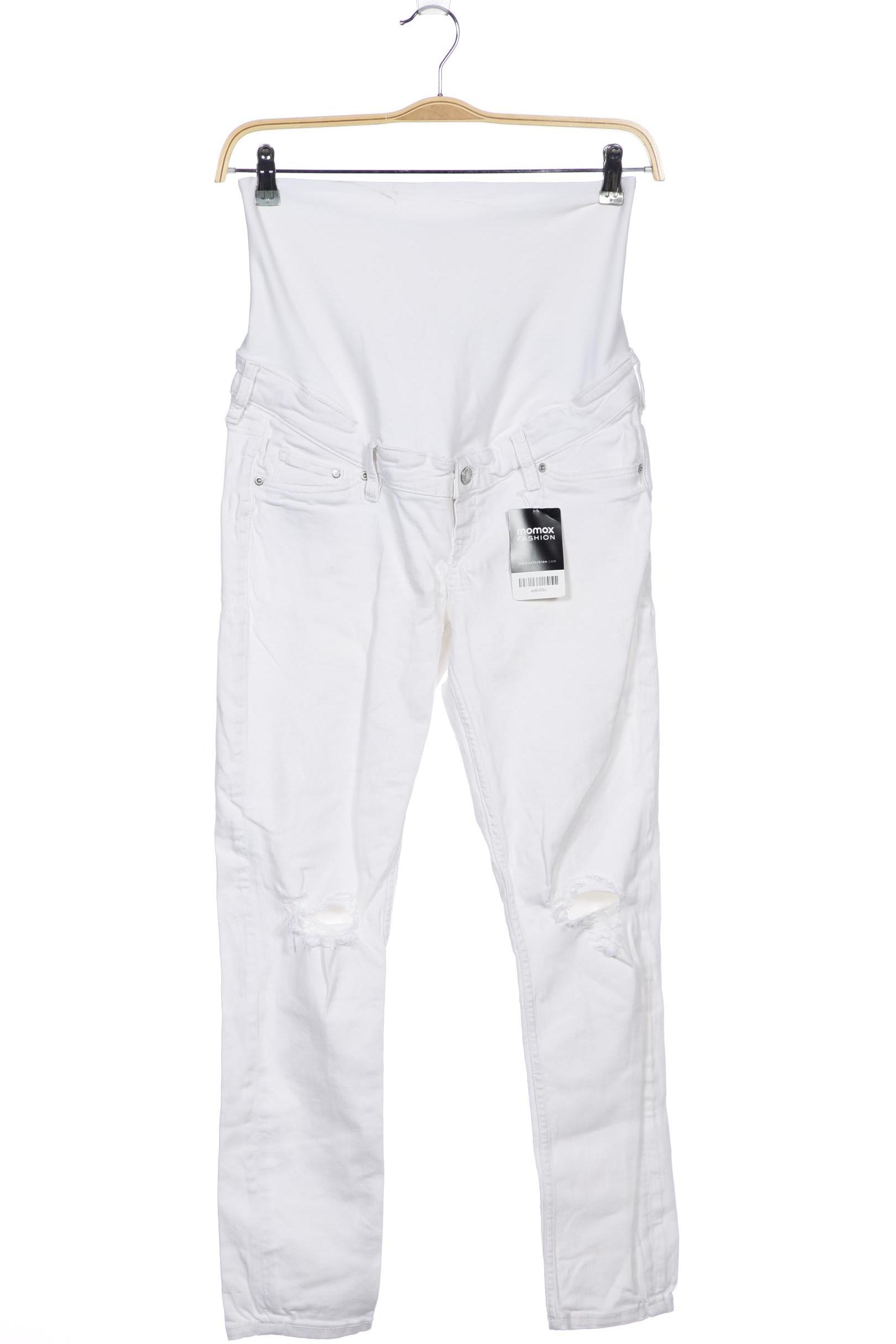 

H&M Mama Damen Jeans, weiß